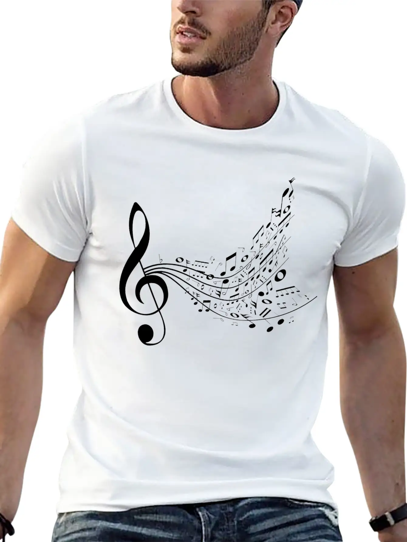 Music Unisex Short Sleeve Soft Cotton T-Shirt – Casual Everyday Wear