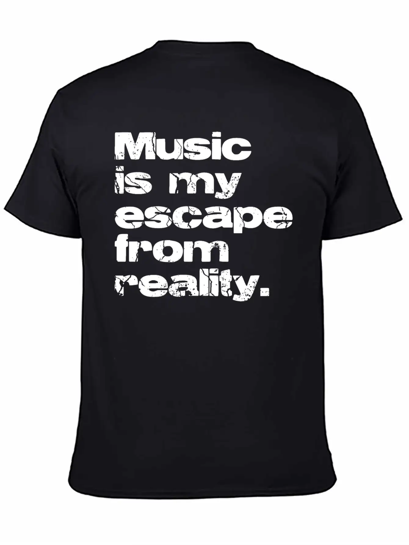 Music Vs Reality Unisex Casual T-Shirt – Clean Design For Daily Comfort