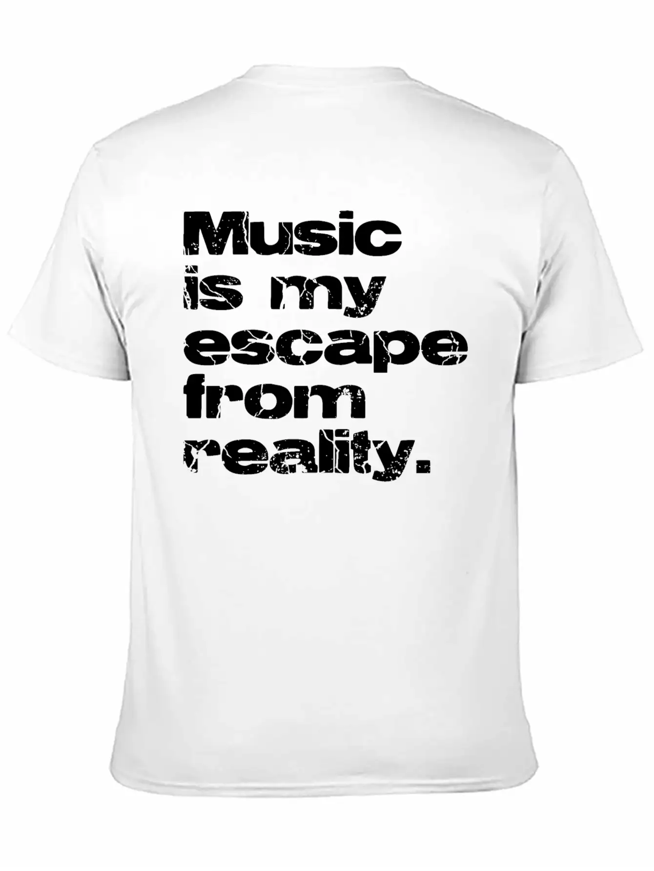 Music Vs Reality Unisex Casual T-Shirt – Clean Design For Daily Comfort