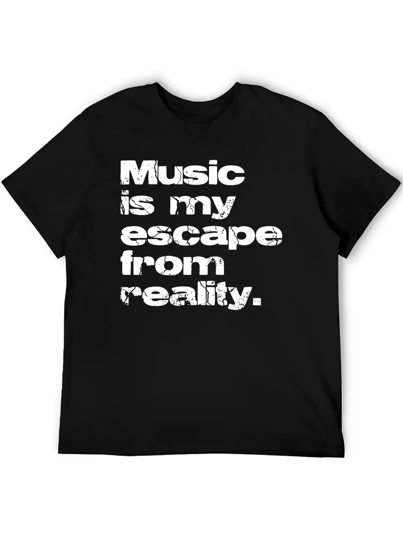 Music Vs Reality Unisex Casual T-Shirt – Clean Design For Daily Comfort