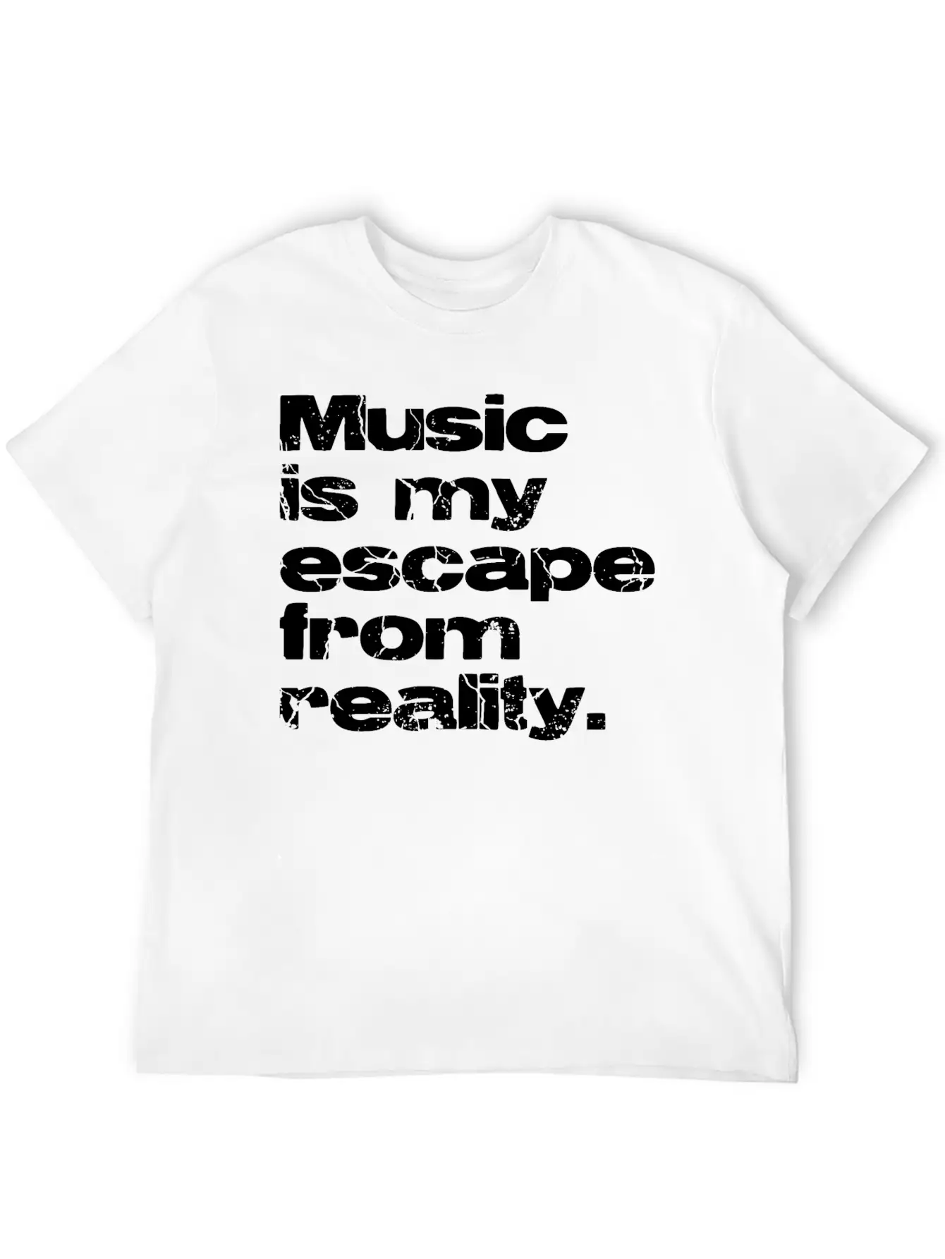 Music Vs Reality Unisex Casual T-Shirt – Clean Design For Daily Comfort