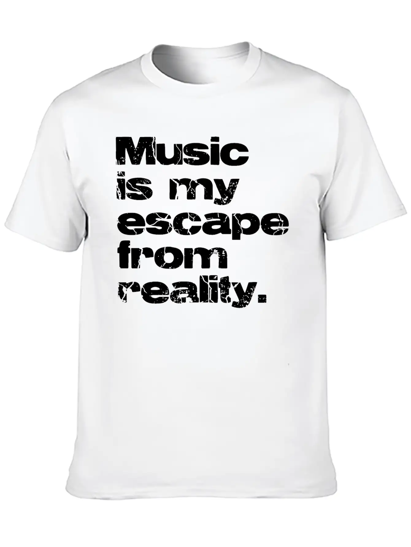 Music Vs Reality Unisex Casual T-Shirt – Clean Design For Daily Comfort