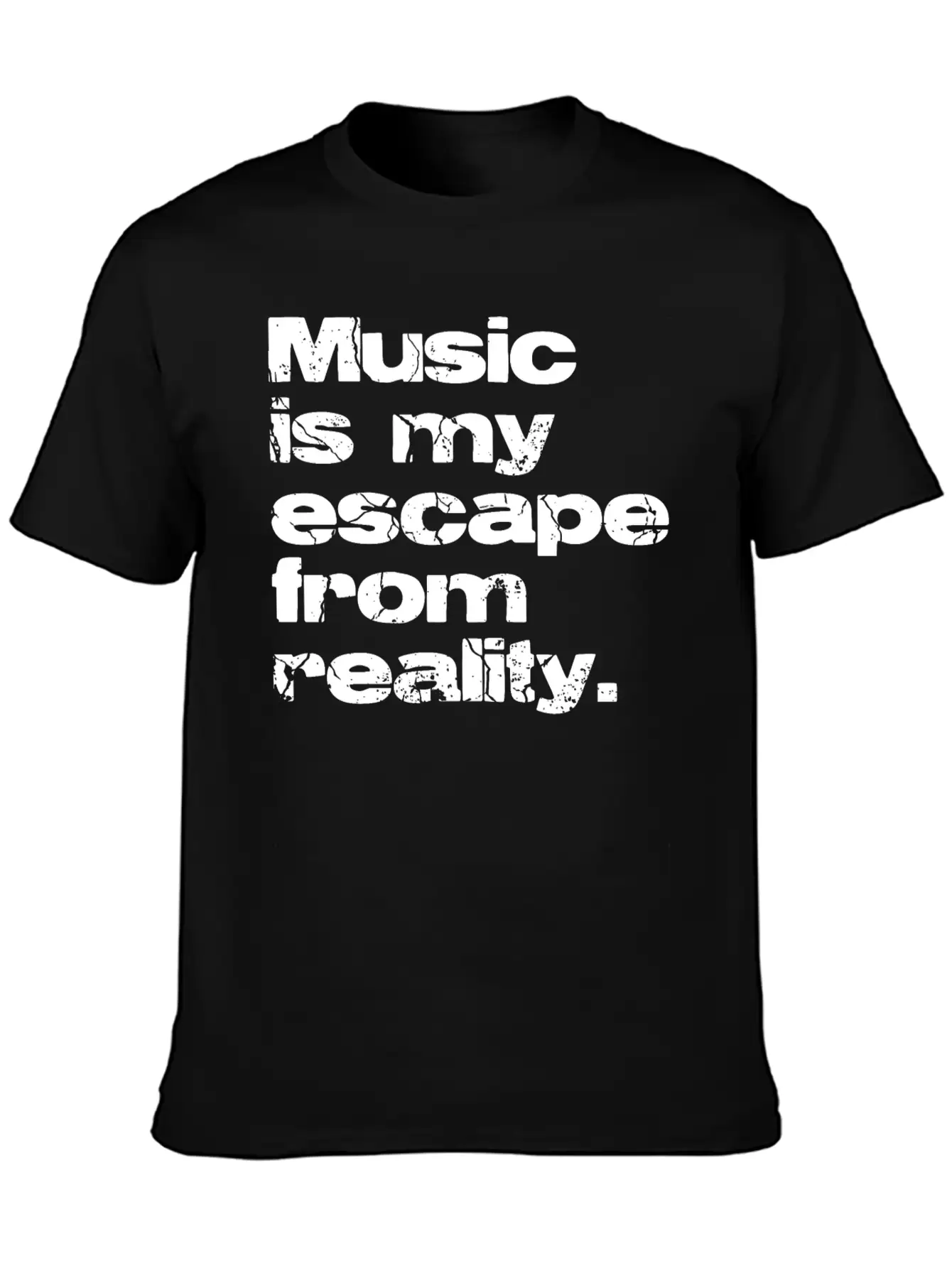 Music Vs Reality Unisex Casual T-Shirt – Clean Design For Daily Comfort