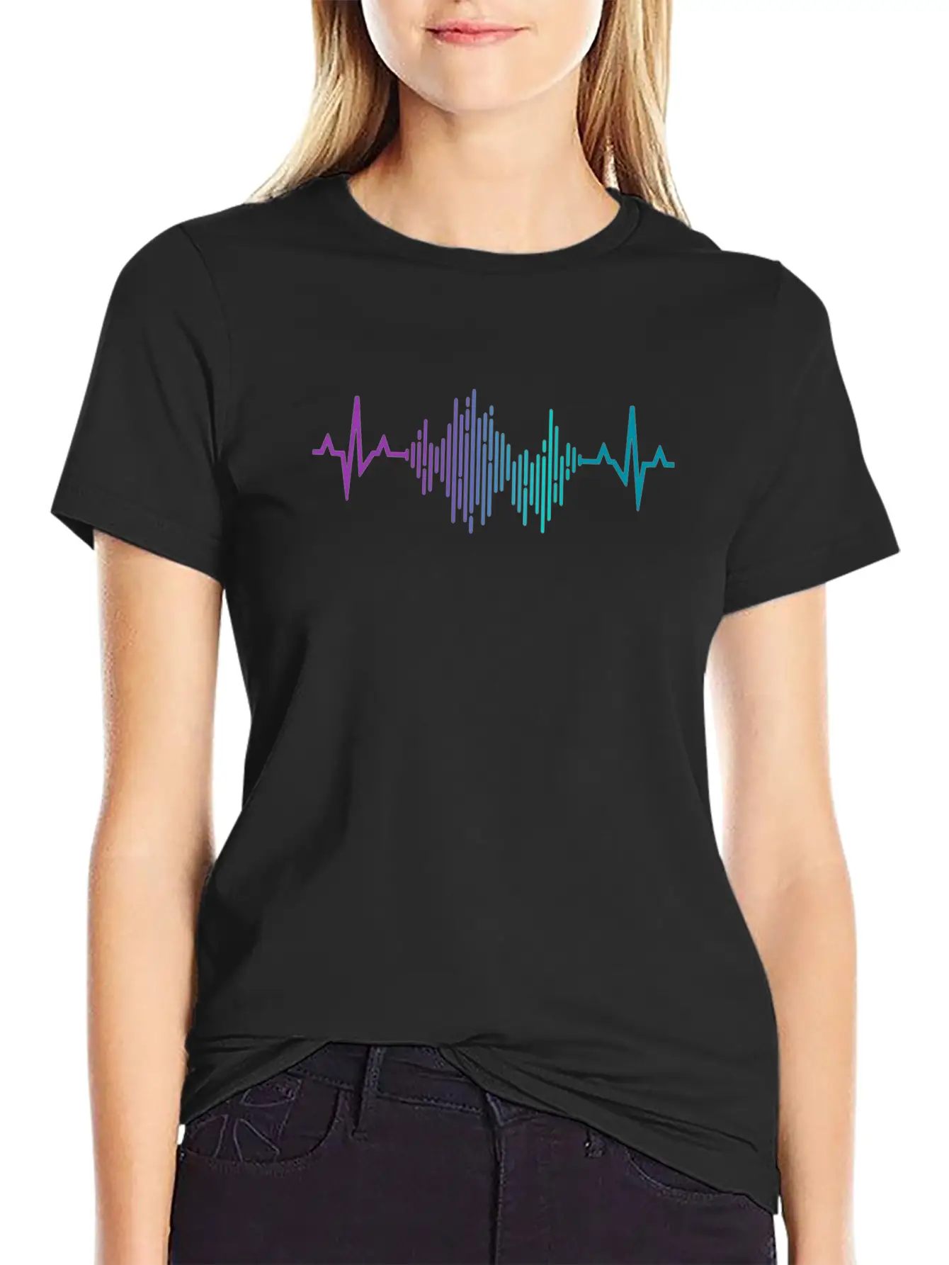 Musical Heartbeat, Soul Music Lover, Graphic Timeless Short Sleeve Tee – Comfy And Minimalist Design