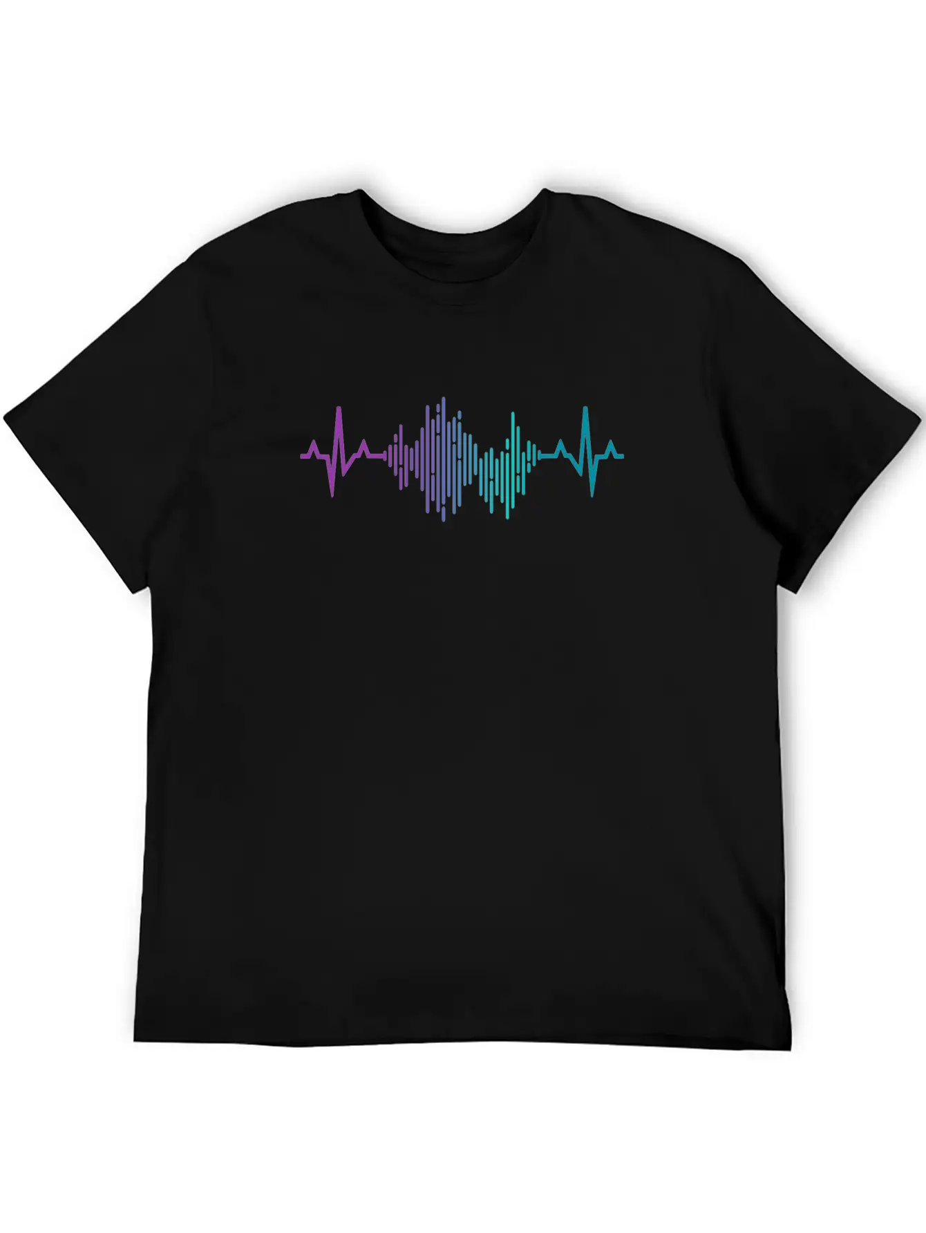 Musical Heartbeat, Soul Music Lover, Graphic Timeless Short Sleeve Tee – Comfy And Minimalist Design