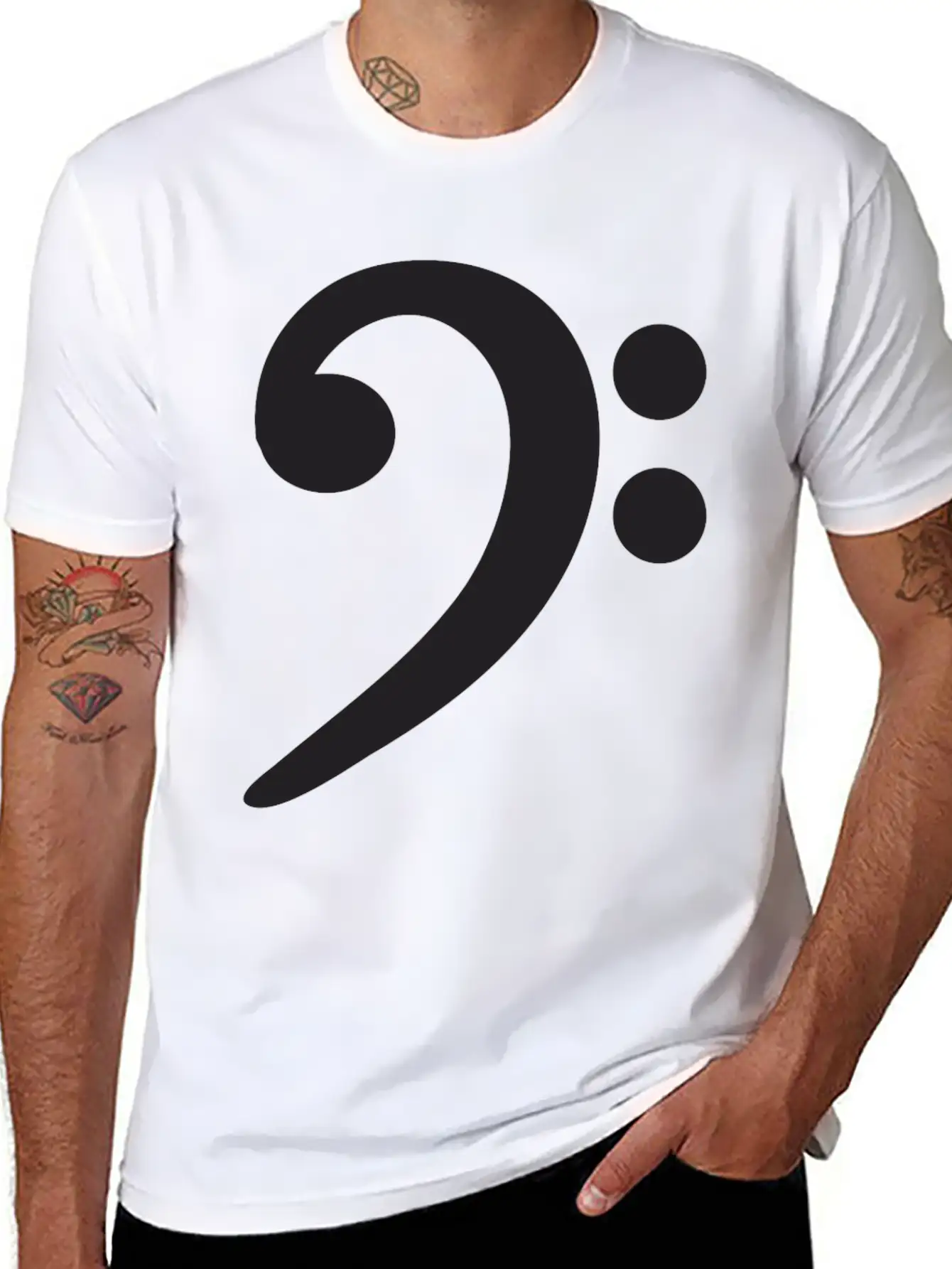 Musical Note Timeless Short Sleeve Tee – Comfy And Minimalist Design