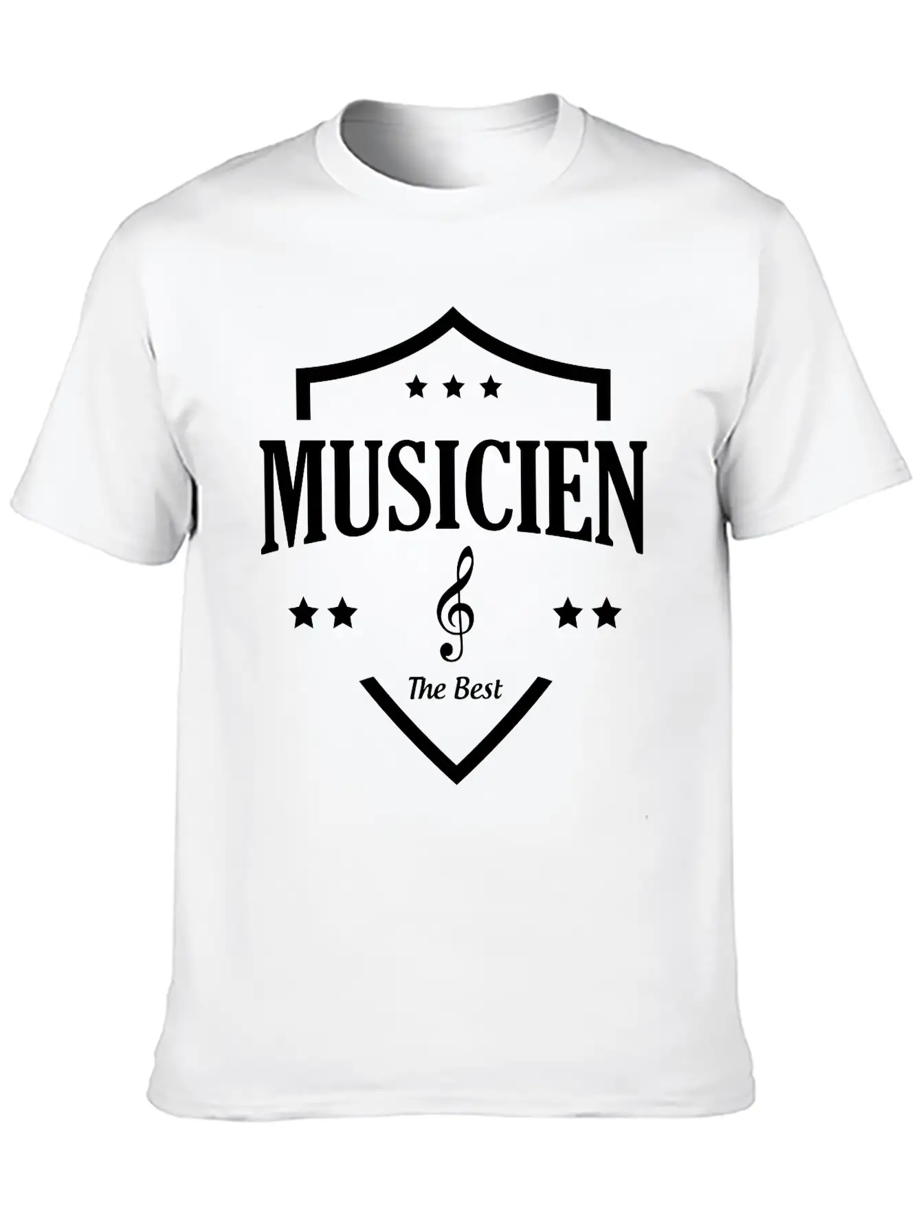 Musicien - Music Unisex Short Sleeve Soft Cotton T-Shirt – Casual Everyday Wear