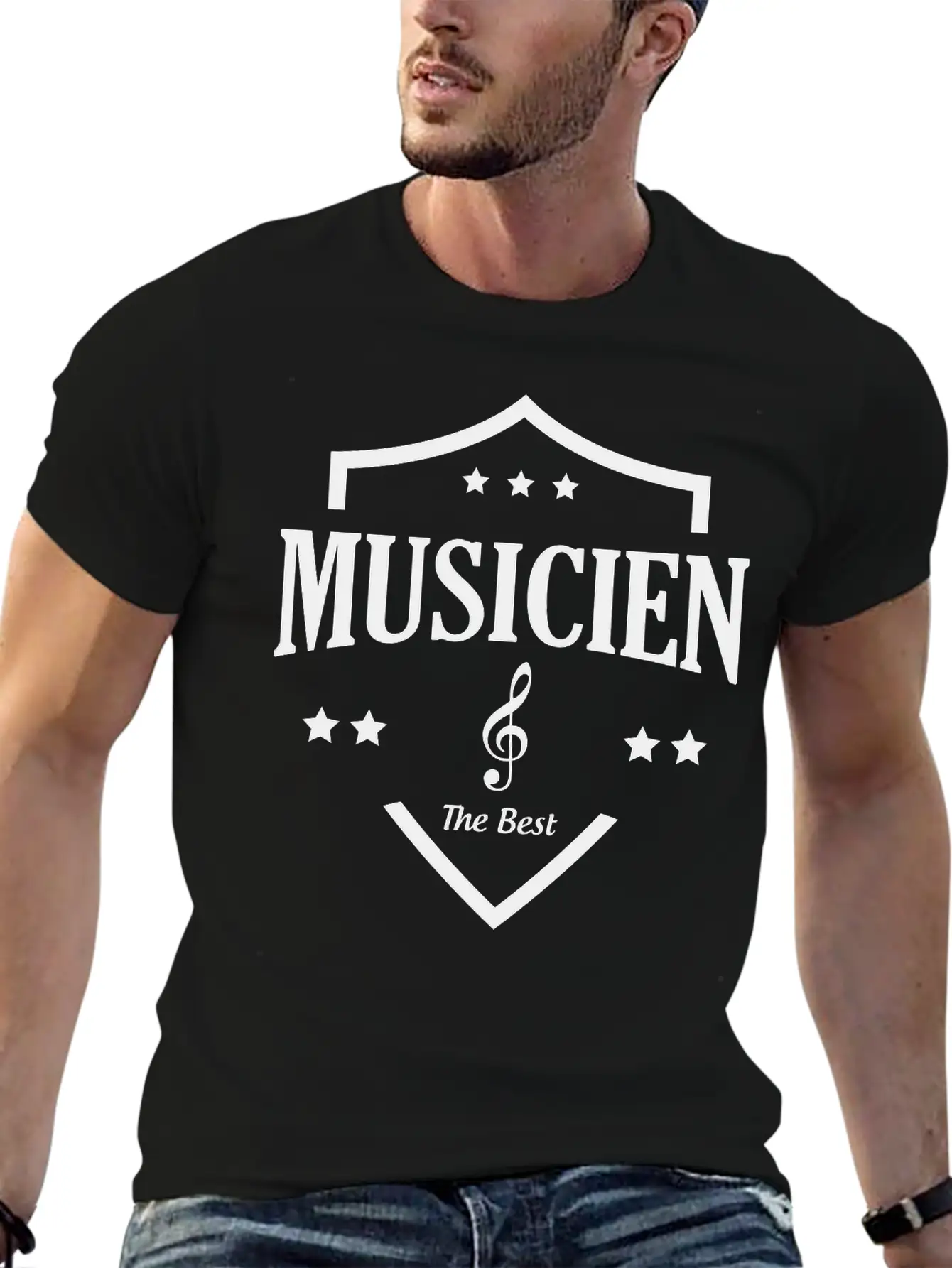 Musicien - Music Unisex Short Sleeve Soft Cotton T-Shirt – Casual Everyday Wear