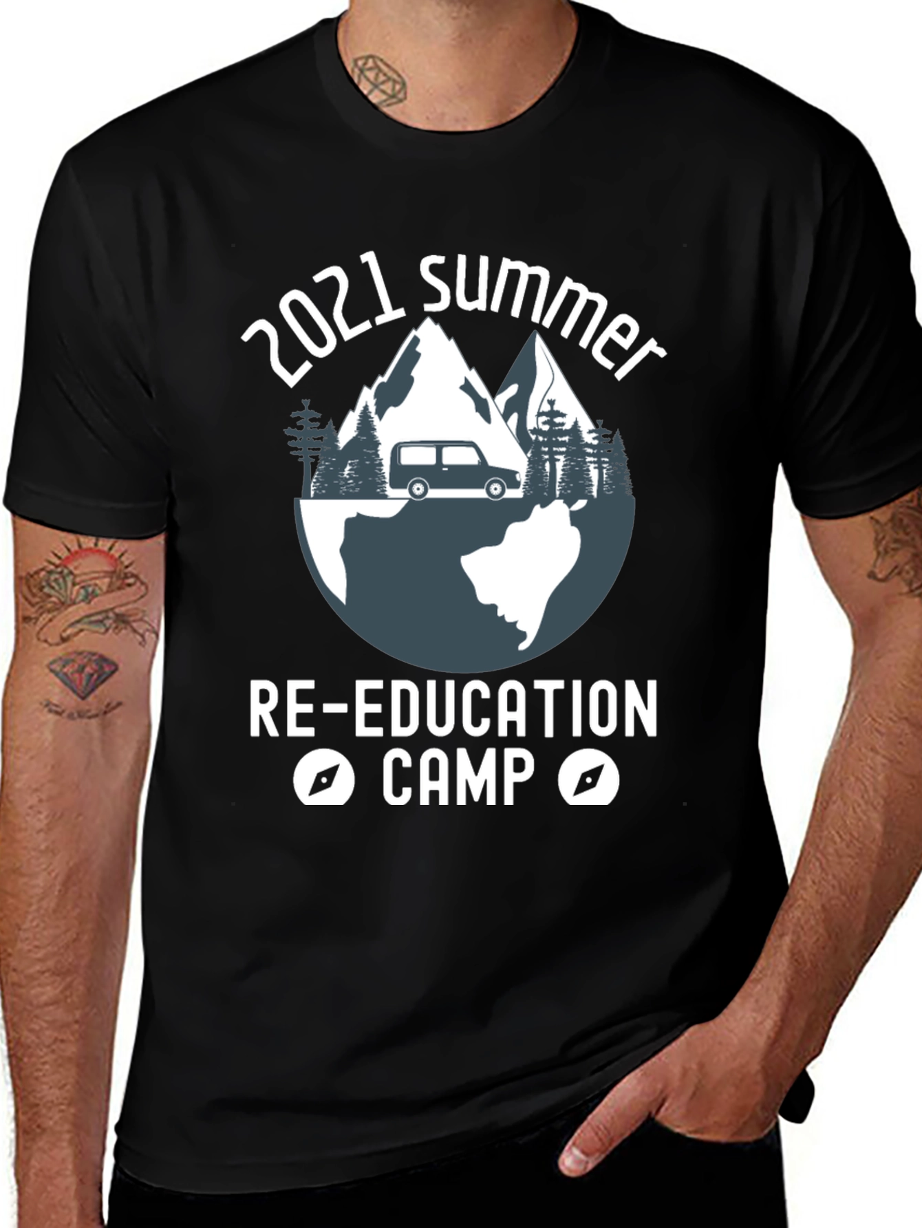 2021 Summer Re-Education Camp Graphic T-Shirt