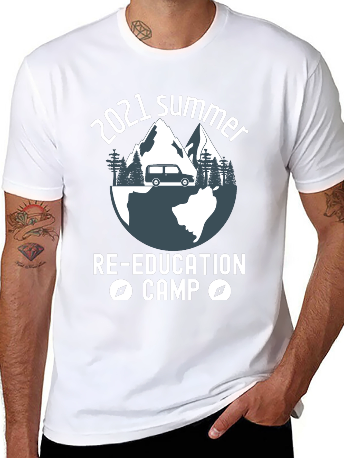 2021 Summer Re-Education Camp Graphic T-Shirt