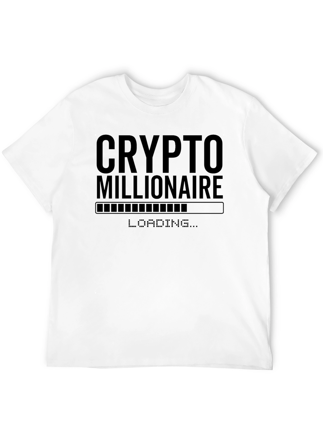 Crypto Millionaire Loading T-Shirt - Black