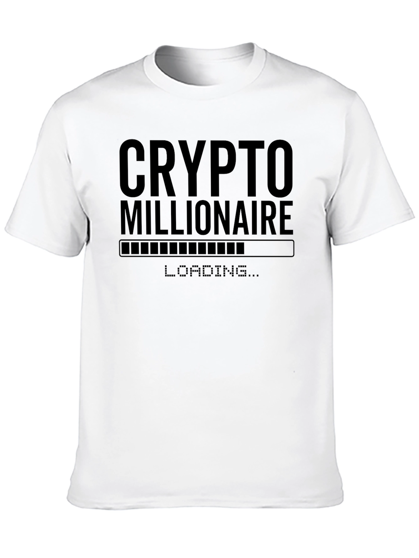 Crypto Millionaire Loading T-Shirt - Black