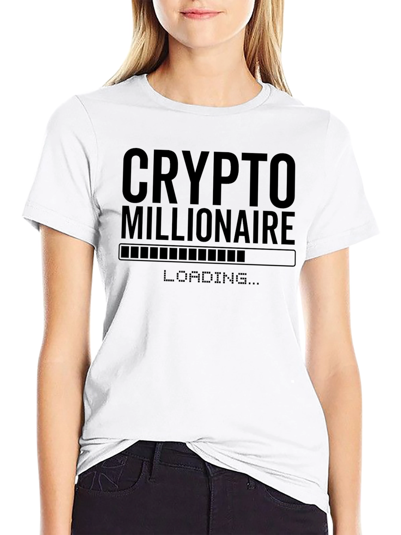 Crypto Millionaire Loading T-Shirt - Black