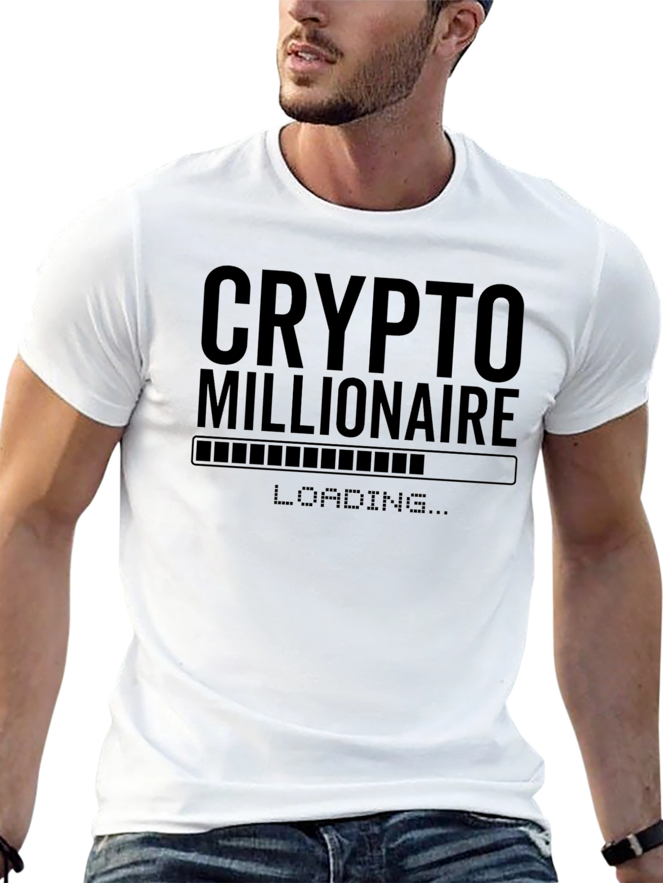 Crypto Millionaire Loading T-Shirt - Black