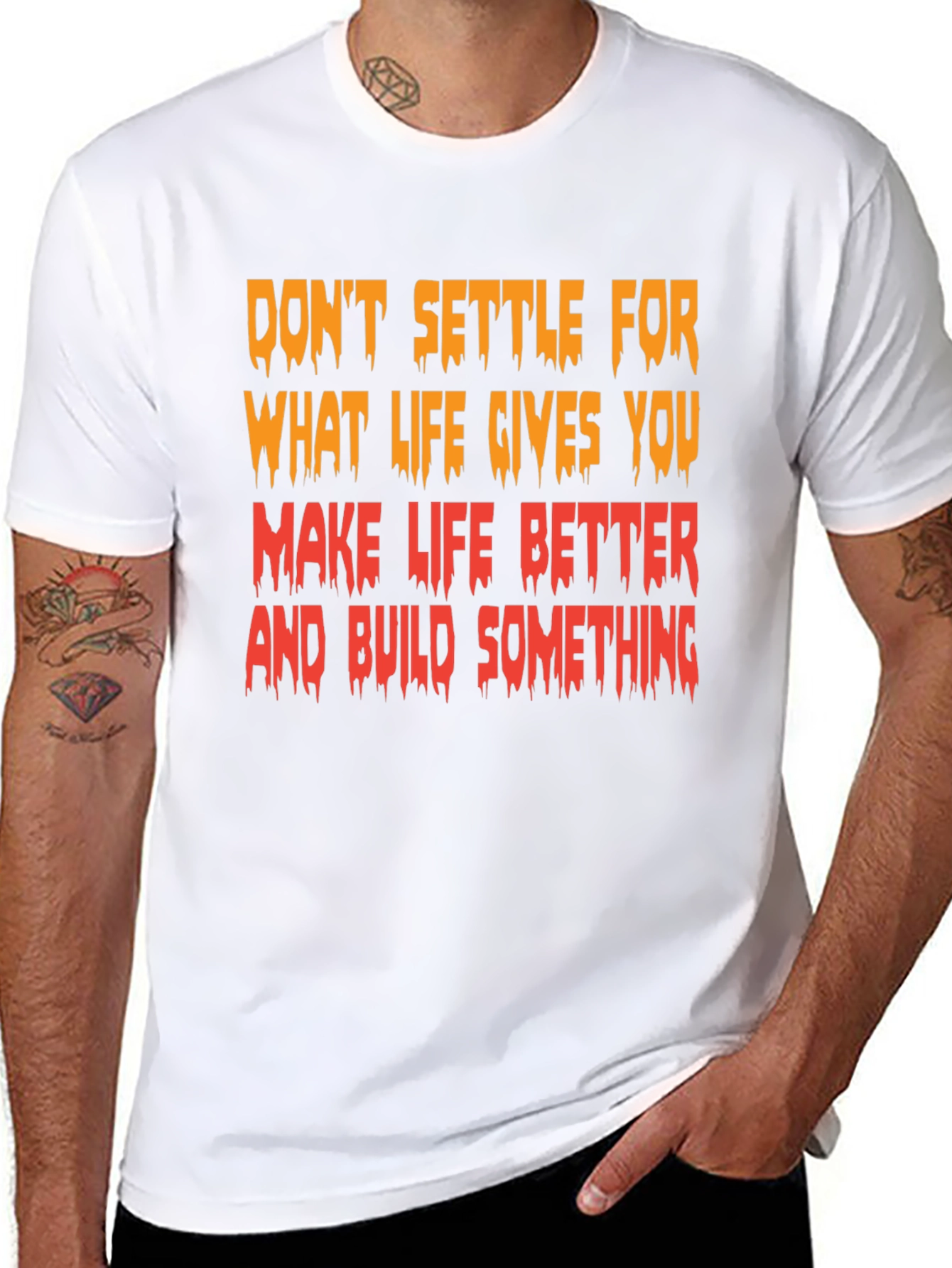Motivational Graphic T-Shirt - Make Life Better