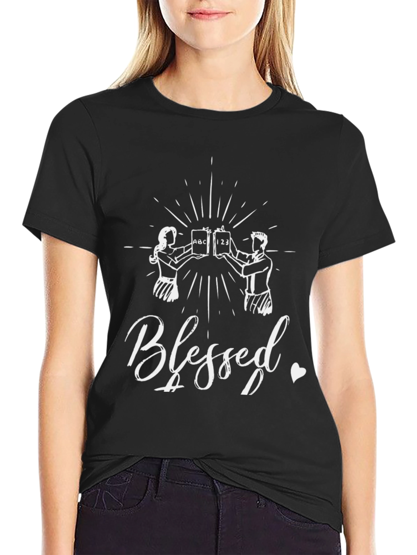 Blessed Teacher Graphic Tee - Unisex Black T-Shirt