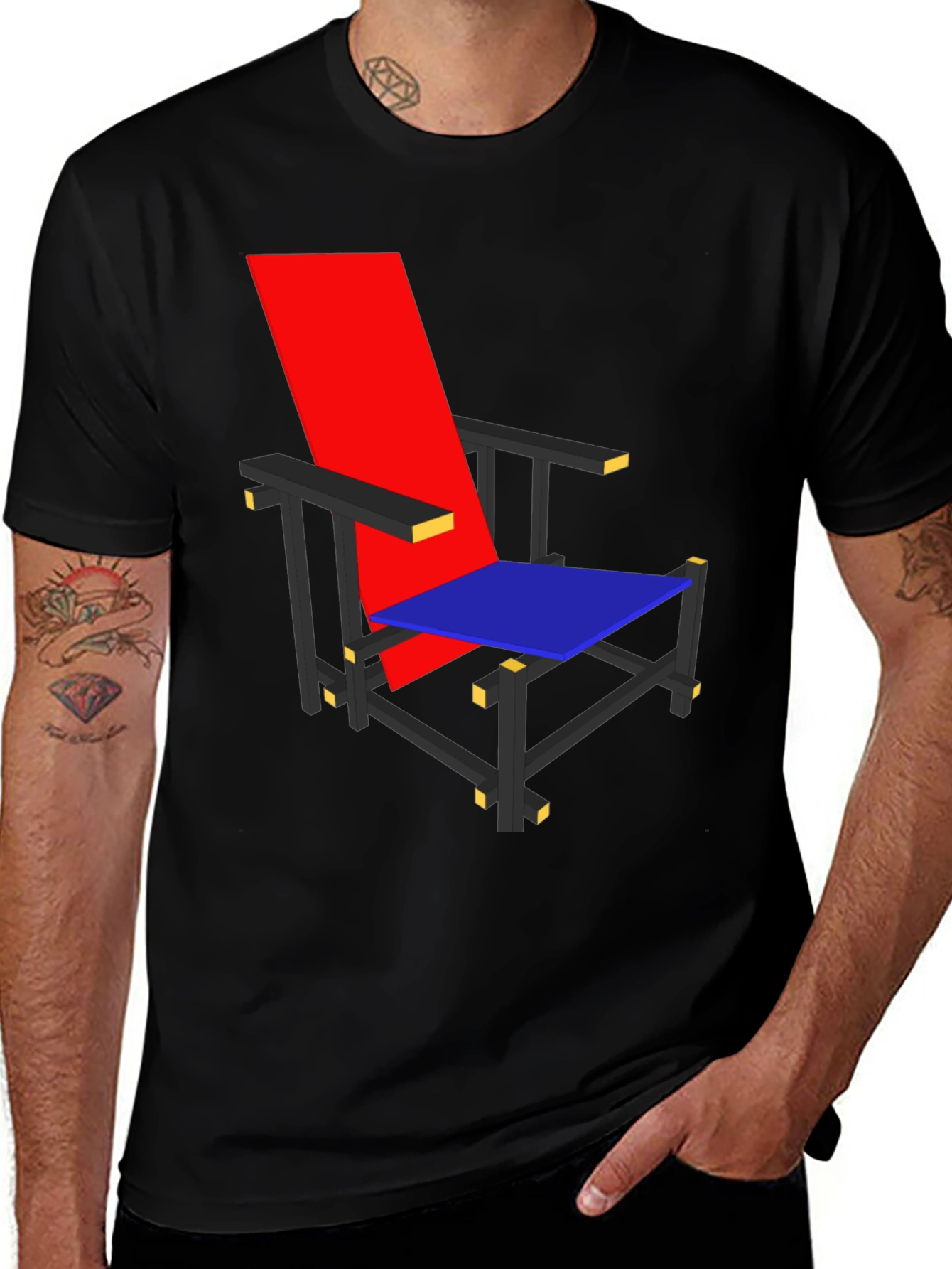 Modernist Chair Graphic Tee - Unique Design