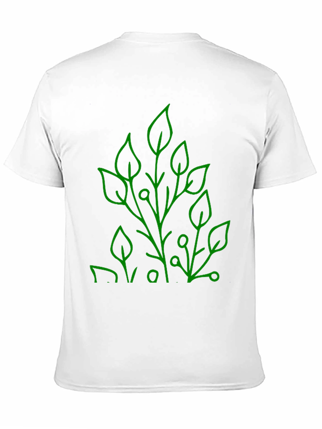 Nature Inspired Graphic Tee - Modern Leaf Design