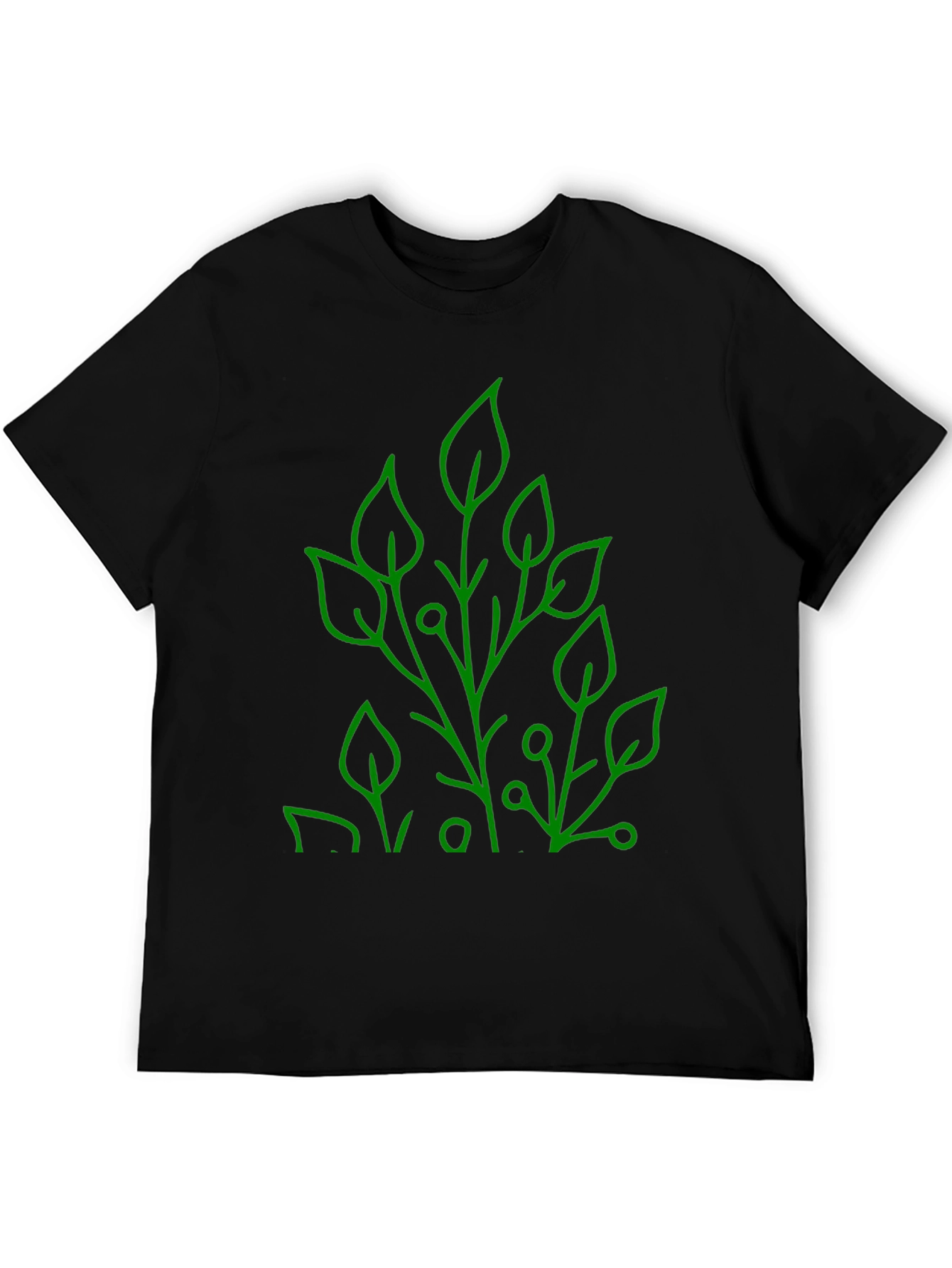 Nature Inspired Graphic Tee - Modern Leaf Design