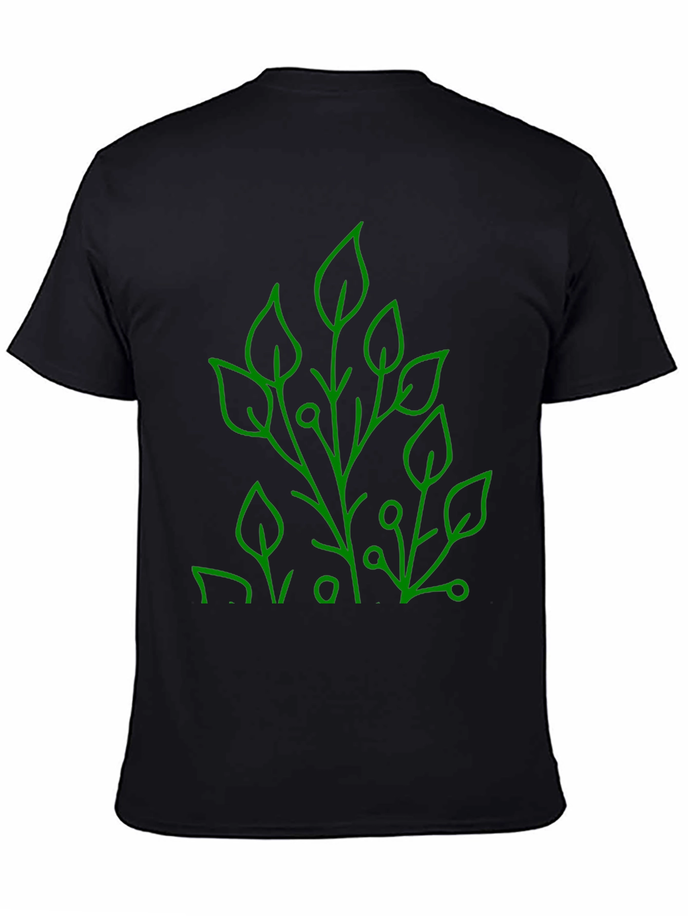 Nature Inspired Graphic Tee - Modern Leaf Design