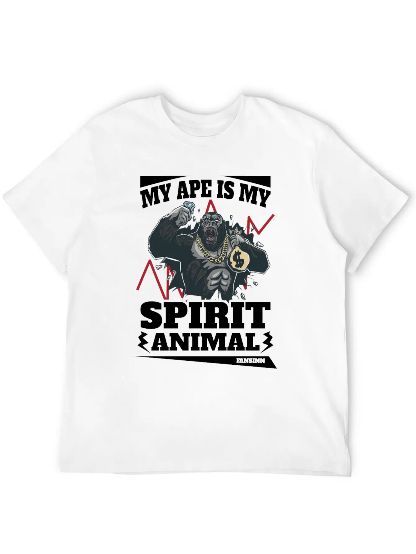 My Ape Is My Spirit Animal Essential Unisex Summer Tee – Soft Cotton Casual Fit