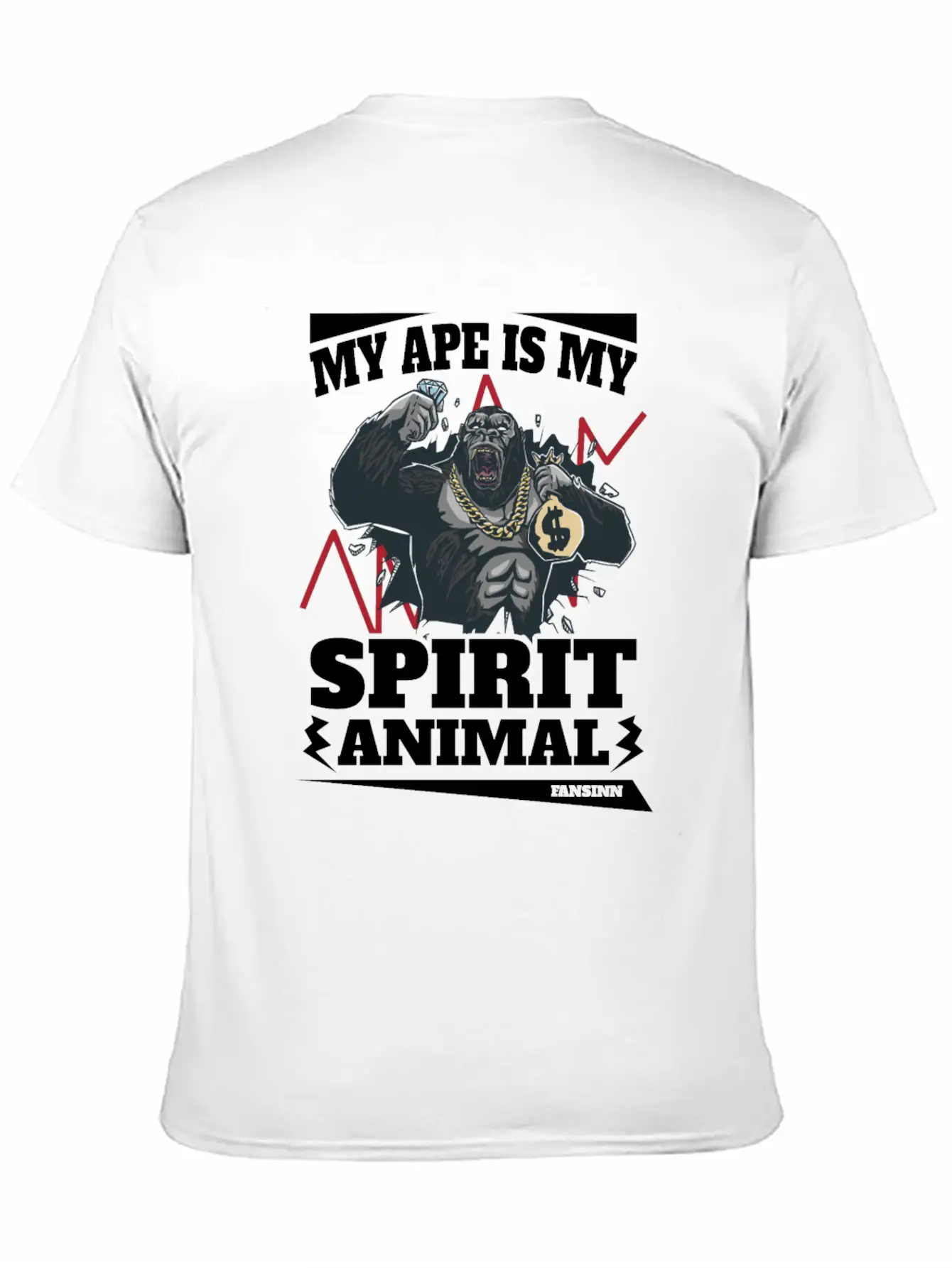 My Ape Is My Spirit Animal Essential Unisex Summer Tee – Soft Cotton Casual Fit