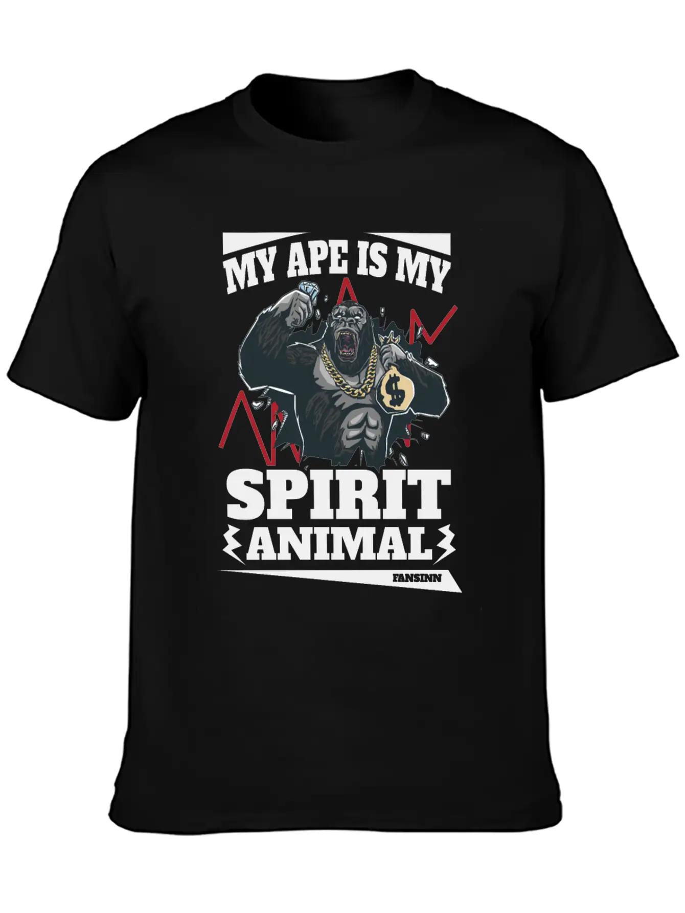 My Ape Is My Spirit Animal Essential Unisex Summer Tee – Soft Cotton Casual Fit