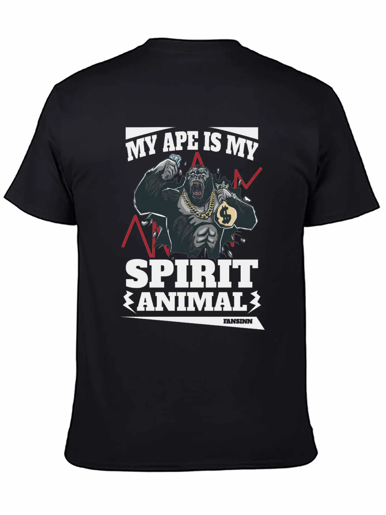 My Ape Is My Spirit Animal Essential Unisex Summer Tee – Soft Cotton Casual Fit
