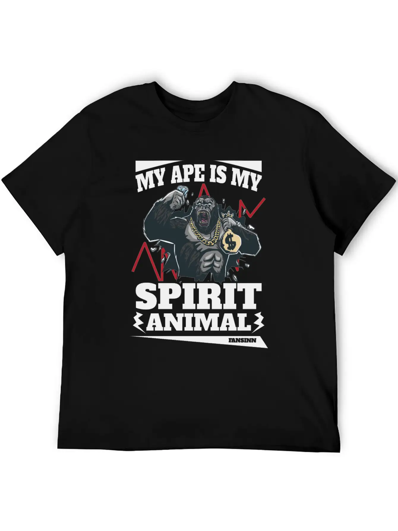 My Ape Is My Spirit Animal Essential Unisex Summer Tee – Soft Cotton Casual Fit