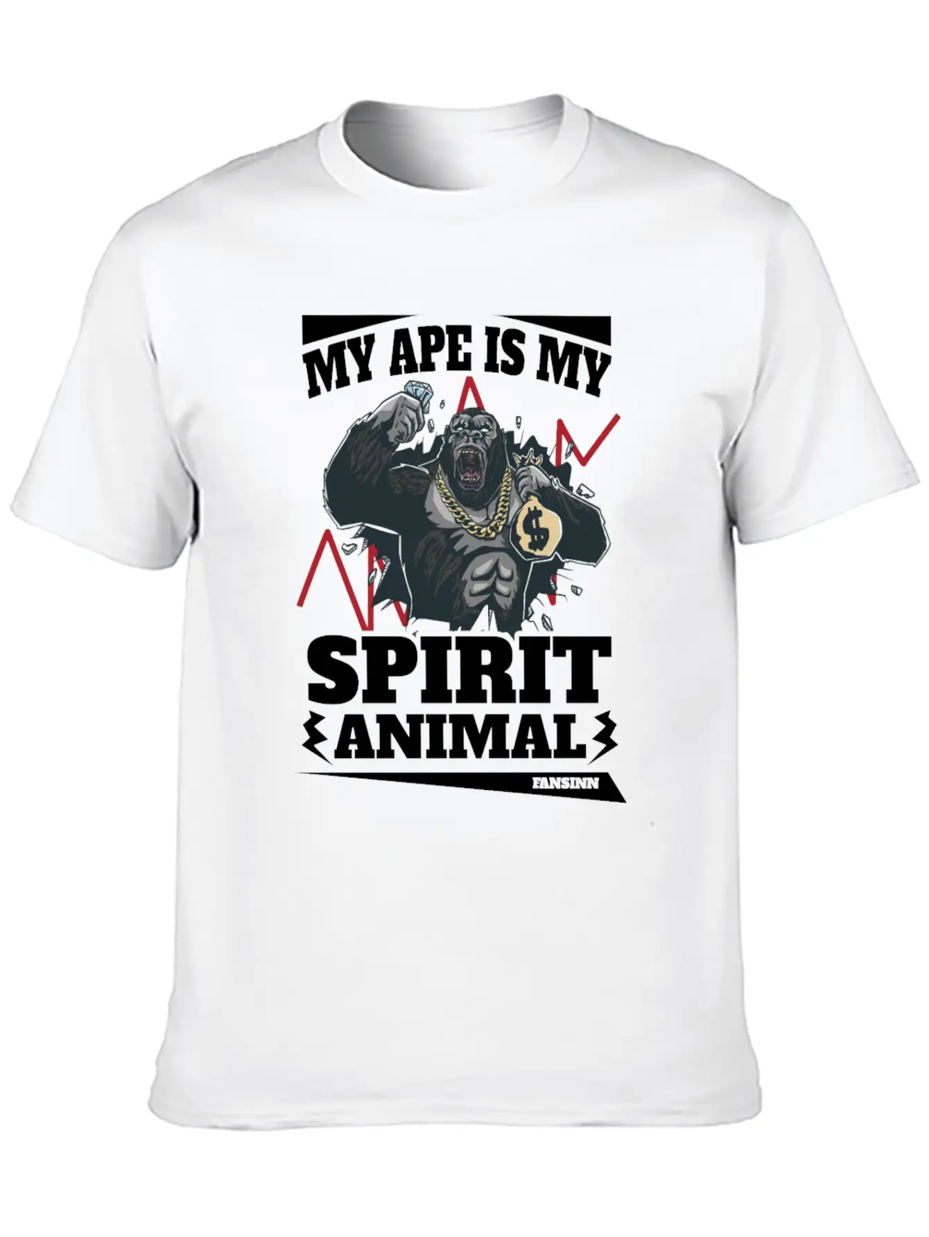 My Ape Is My Spirit Animal Essential Unisex Summer Tee – Soft Cotton Casual Fit