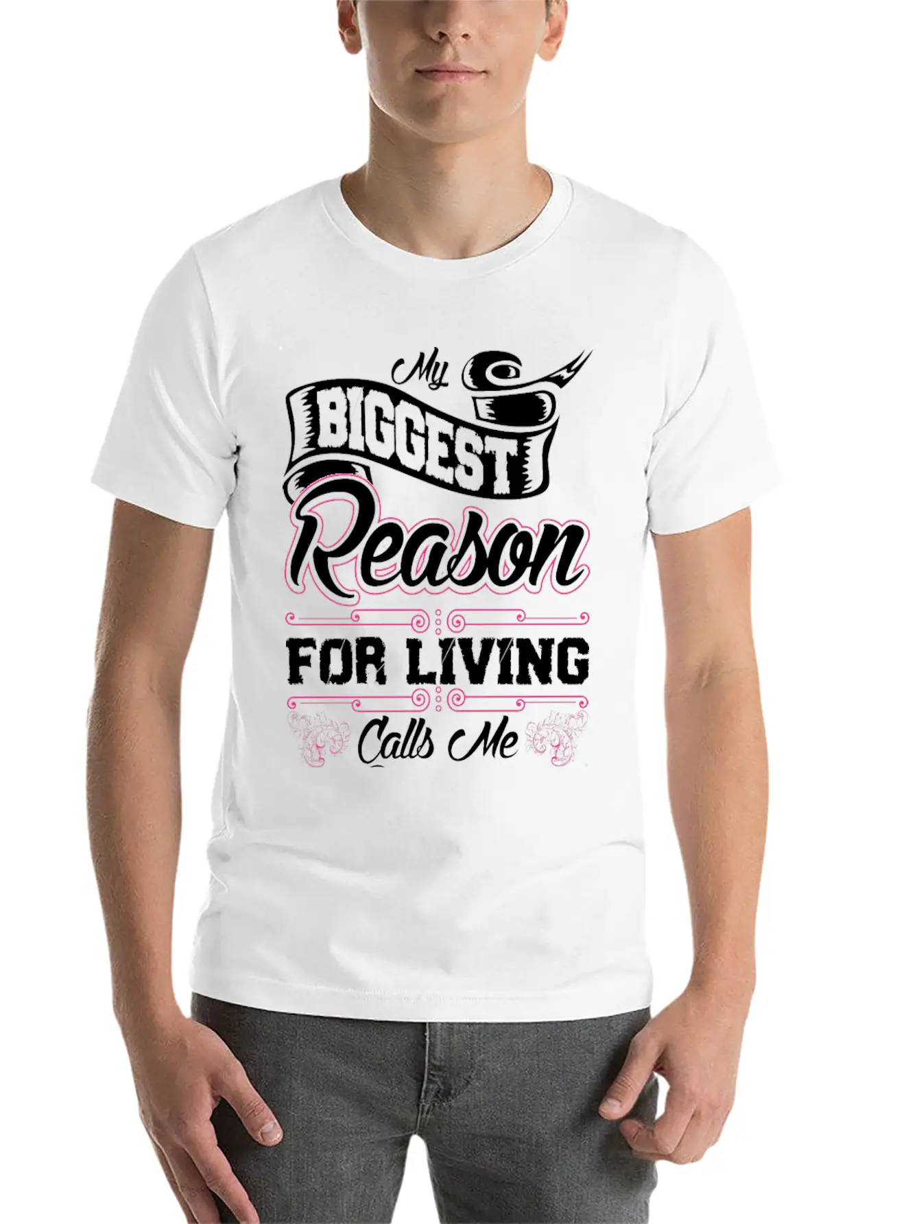 My Biggest Reason For Living Calls Me Gumpa Basic Graphic T-Shirt – Daily Comfort In Soft Cotton