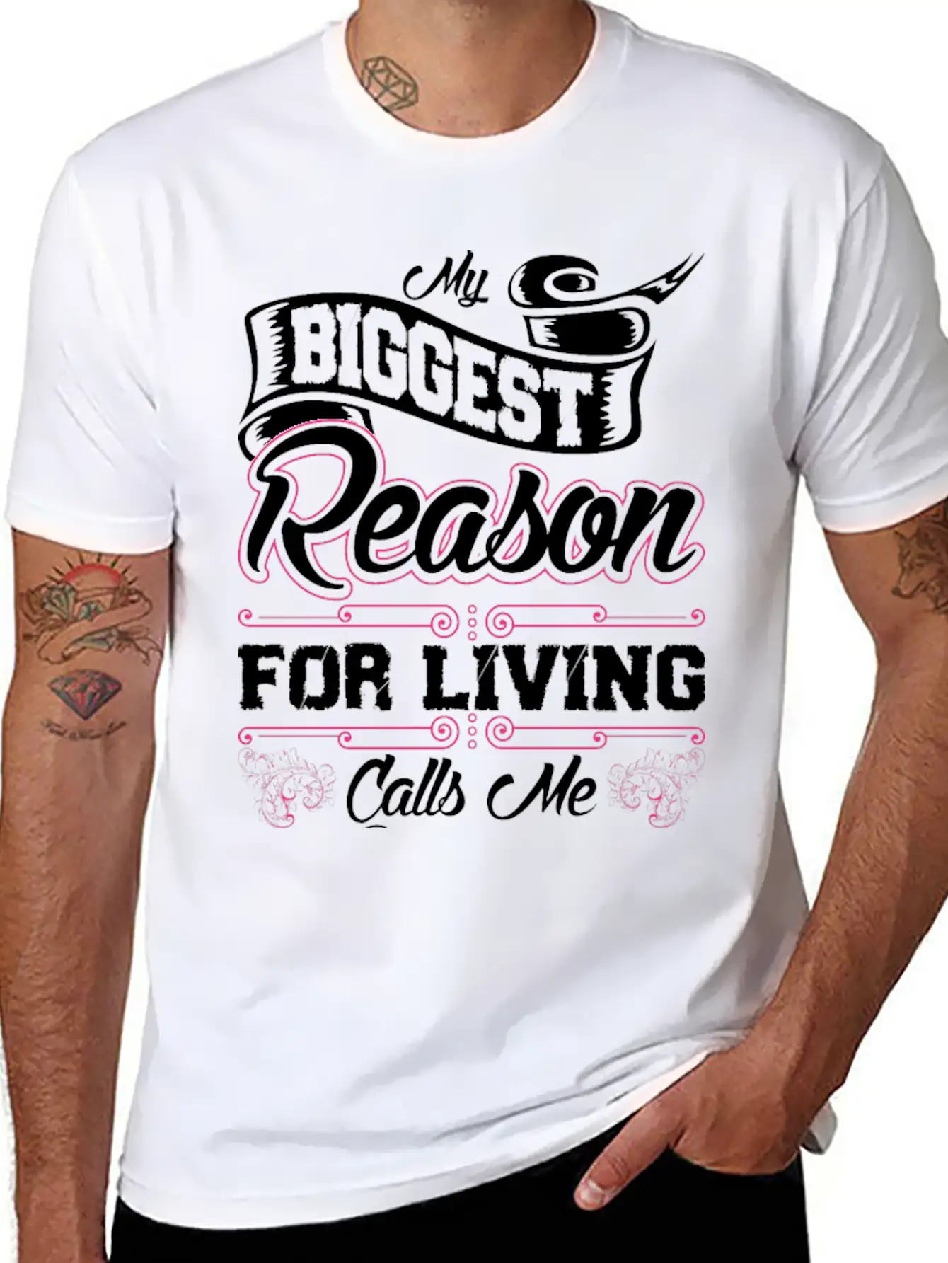 My Biggest Reason For Living Calls Me Gumpa Basic Graphic T-Shirt – Daily Comfort In Soft Cotton
