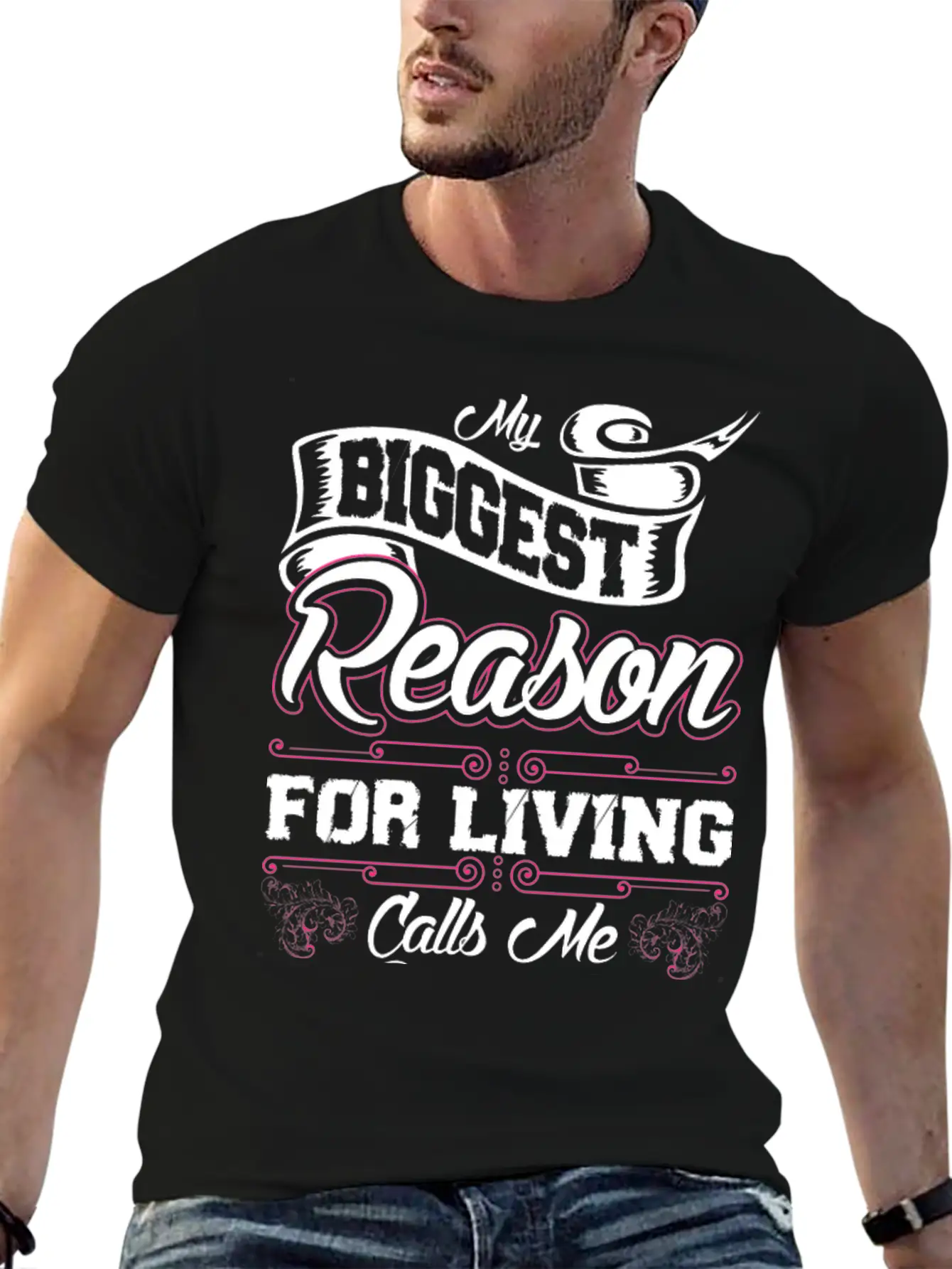 My Biggest Reason For Living Calls Me Gumpa Basic Graphic T-Shirt – Daily Comfort In Soft Cotton