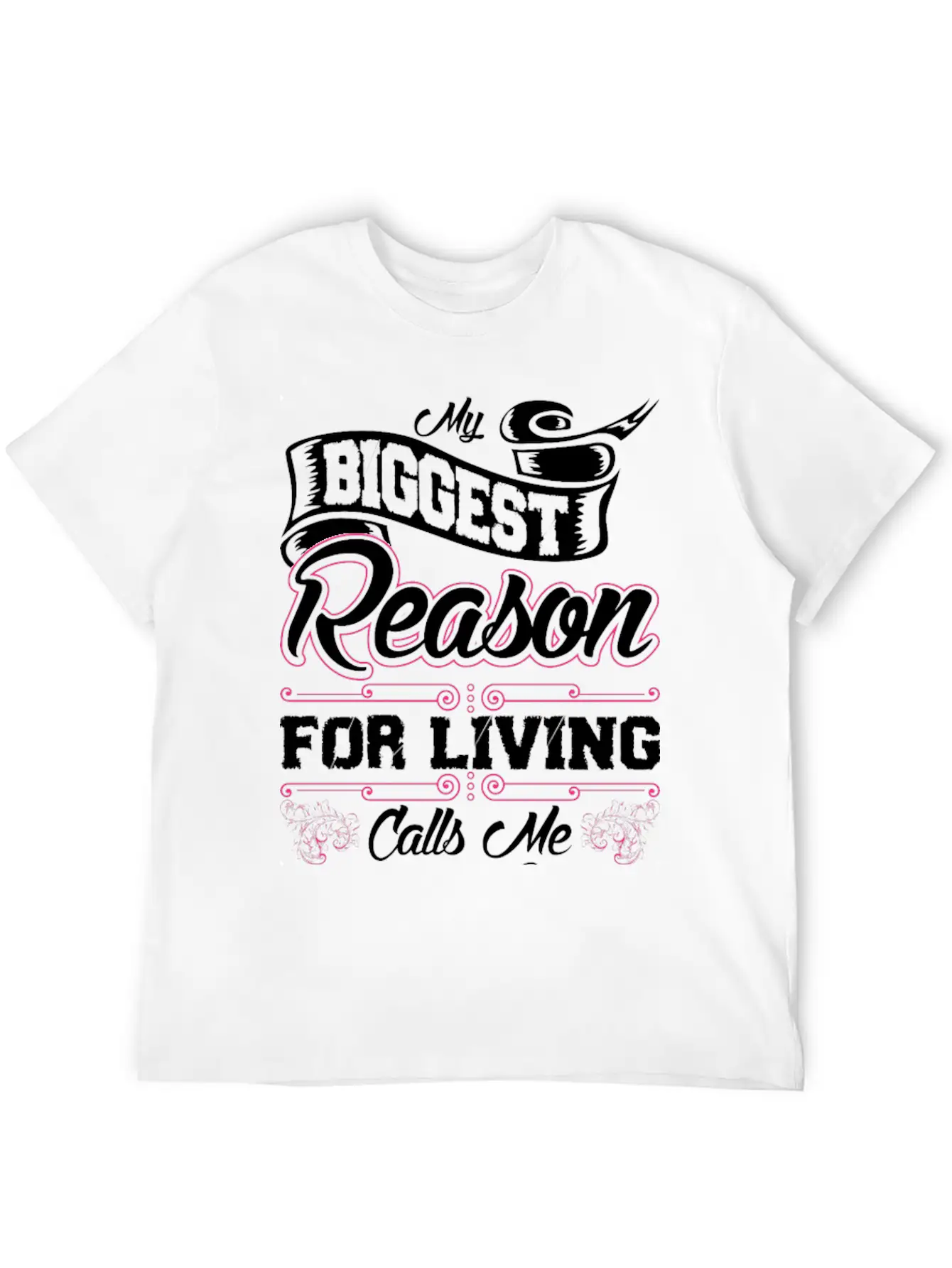 My Biggest Reason For Living Calls Me Nanma Unisex Short Sleeve Soft Cotton T-Shirt – Casual Everyday Wear