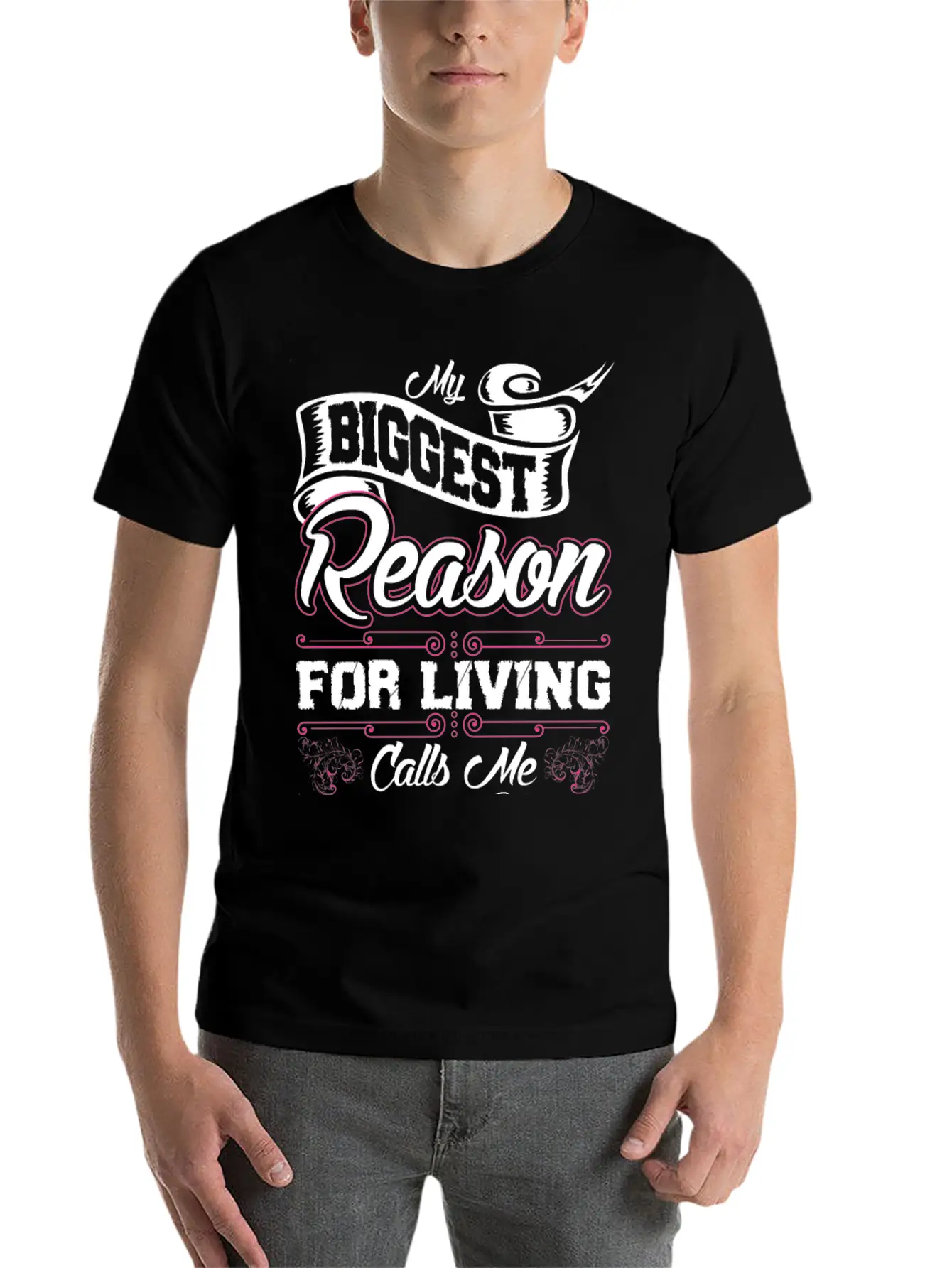 My Biggest Reason For Living Calls Me Nanma Unisex Short Sleeve Soft Cotton T-Shirt – Casual Everyday Wear