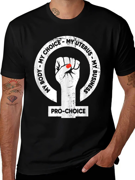 My Body Choice Uterus Essential Unisex Summer Tee – Soft Cotton Casual Fit