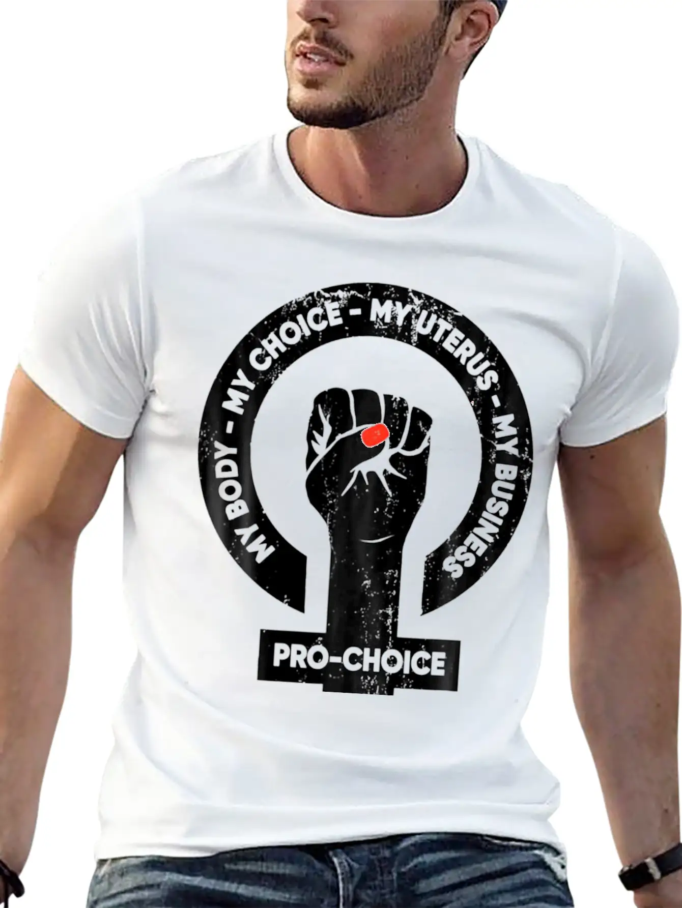 My Body Choice Uterus Essential Unisex Summer Tee – Soft Cotton Casual Fit