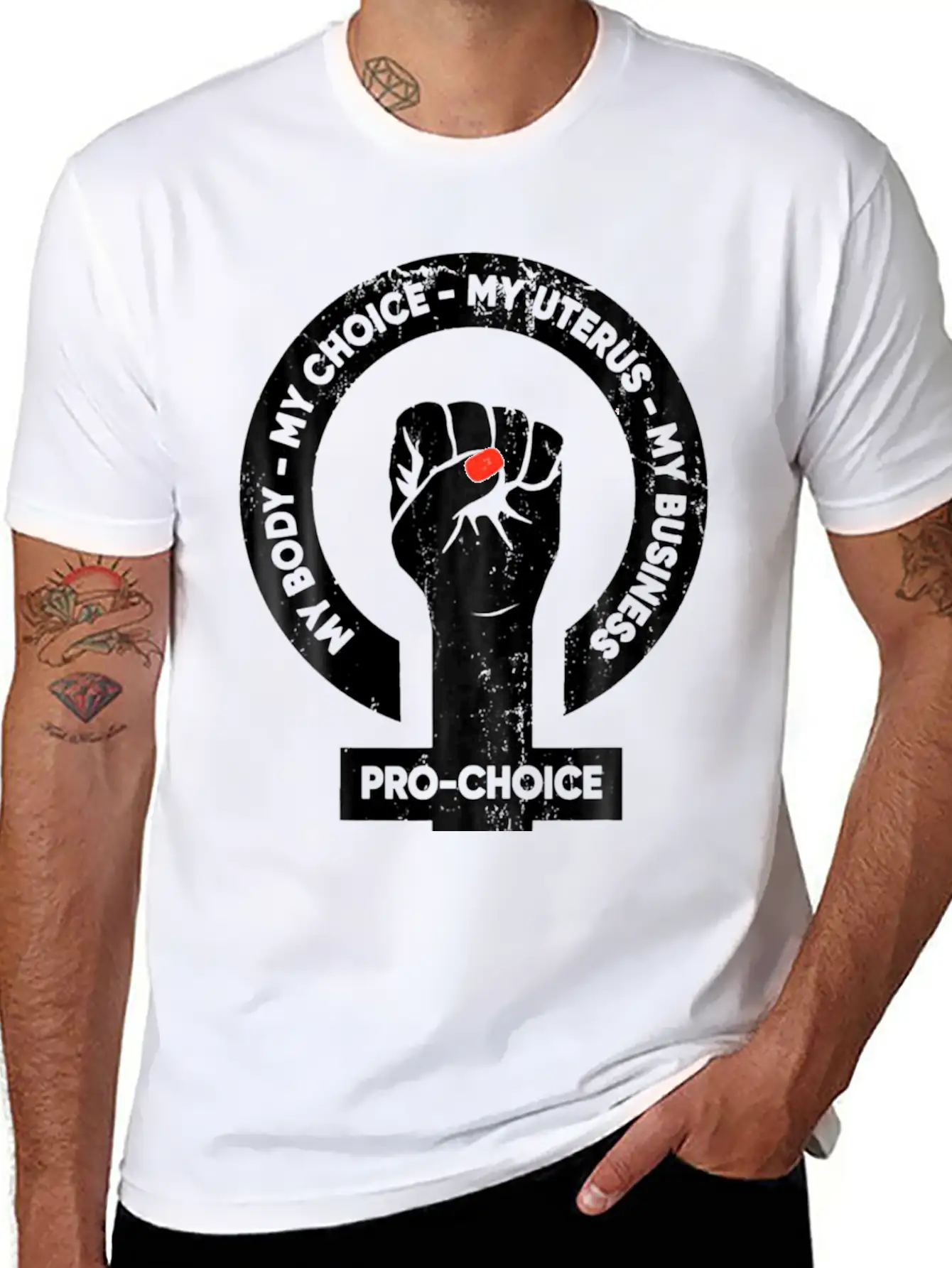 My Body Choice Uterus Essential Unisex Summer Tee – Soft Cotton Casual Fit