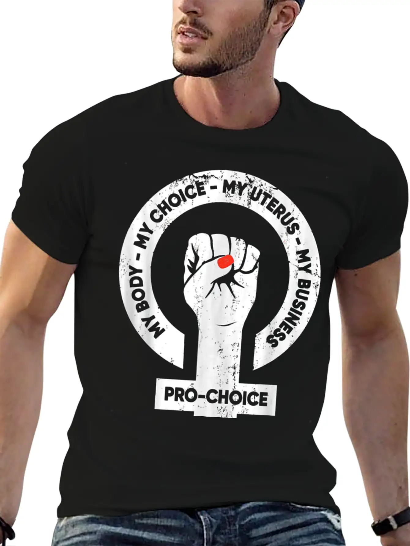 My Body Choice Uterus Essential Unisex Summer Tee – Soft Cotton Casual Fit