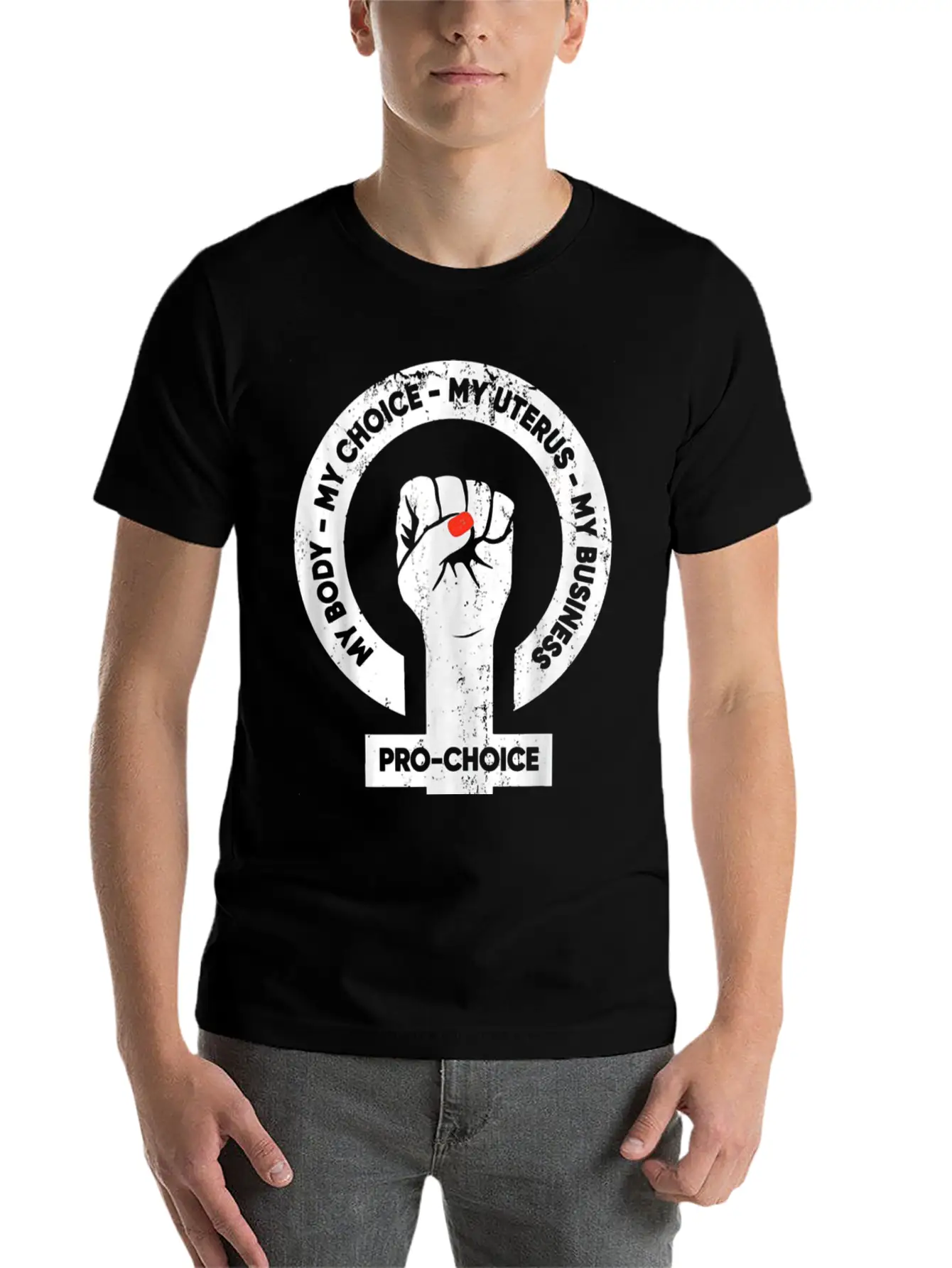 My Body Choice Uterus Essential Unisex Summer Tee – Soft Cotton Casual Fit
