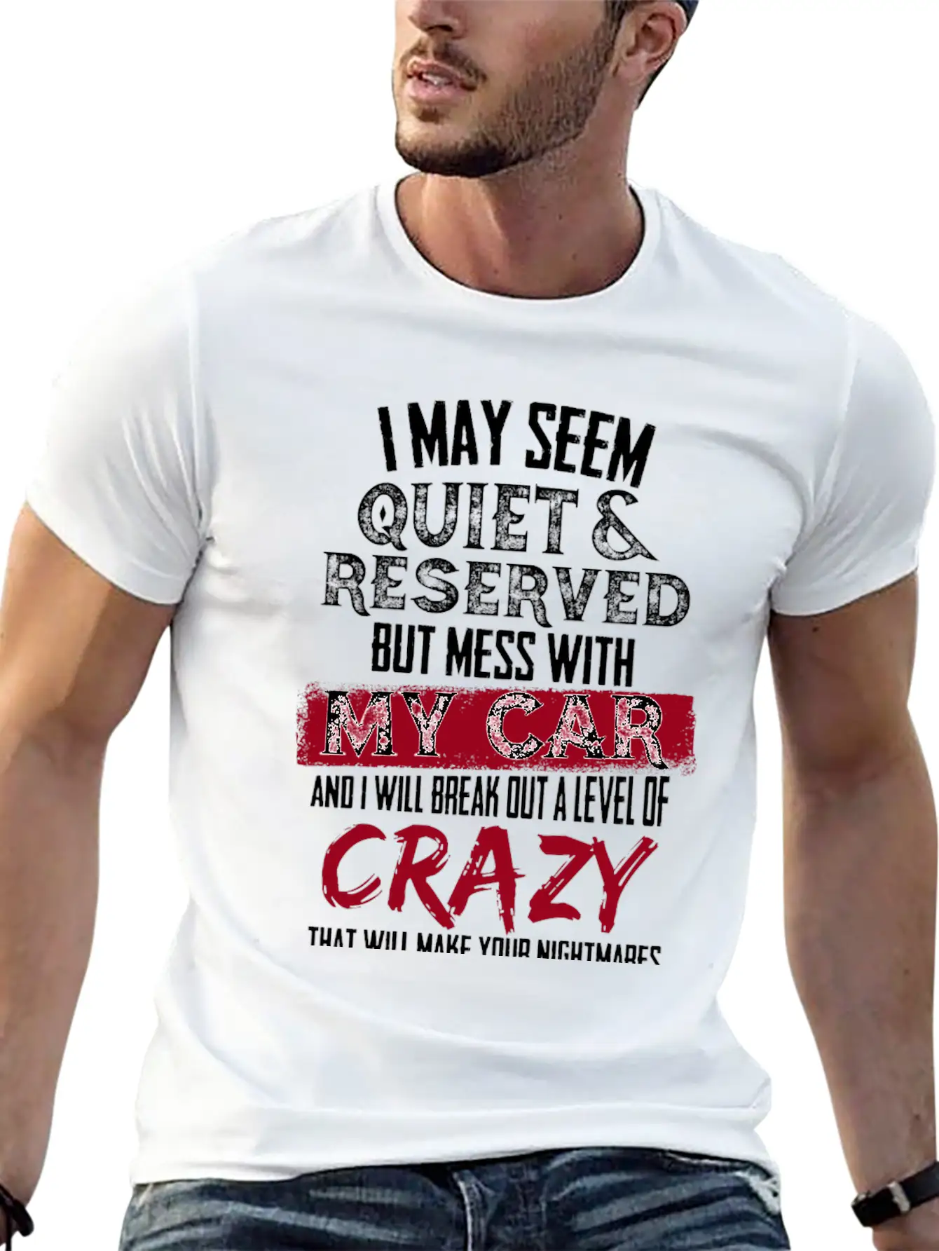 My Car - I Will Break Out A Level Of Crazy Comfortable Minimalist Graphic Tee – Summer Style Essential