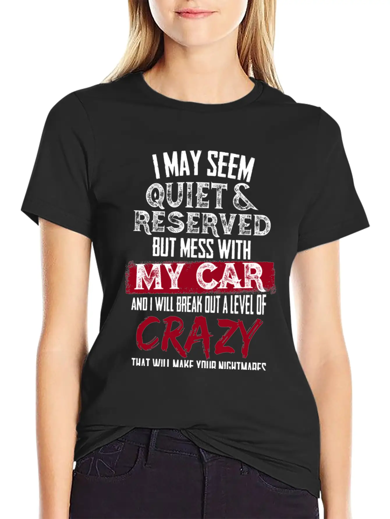 My Car - I Will Break Out A Level Of Crazy Comfortable Minimalist Graphic Tee – Summer Style Essential