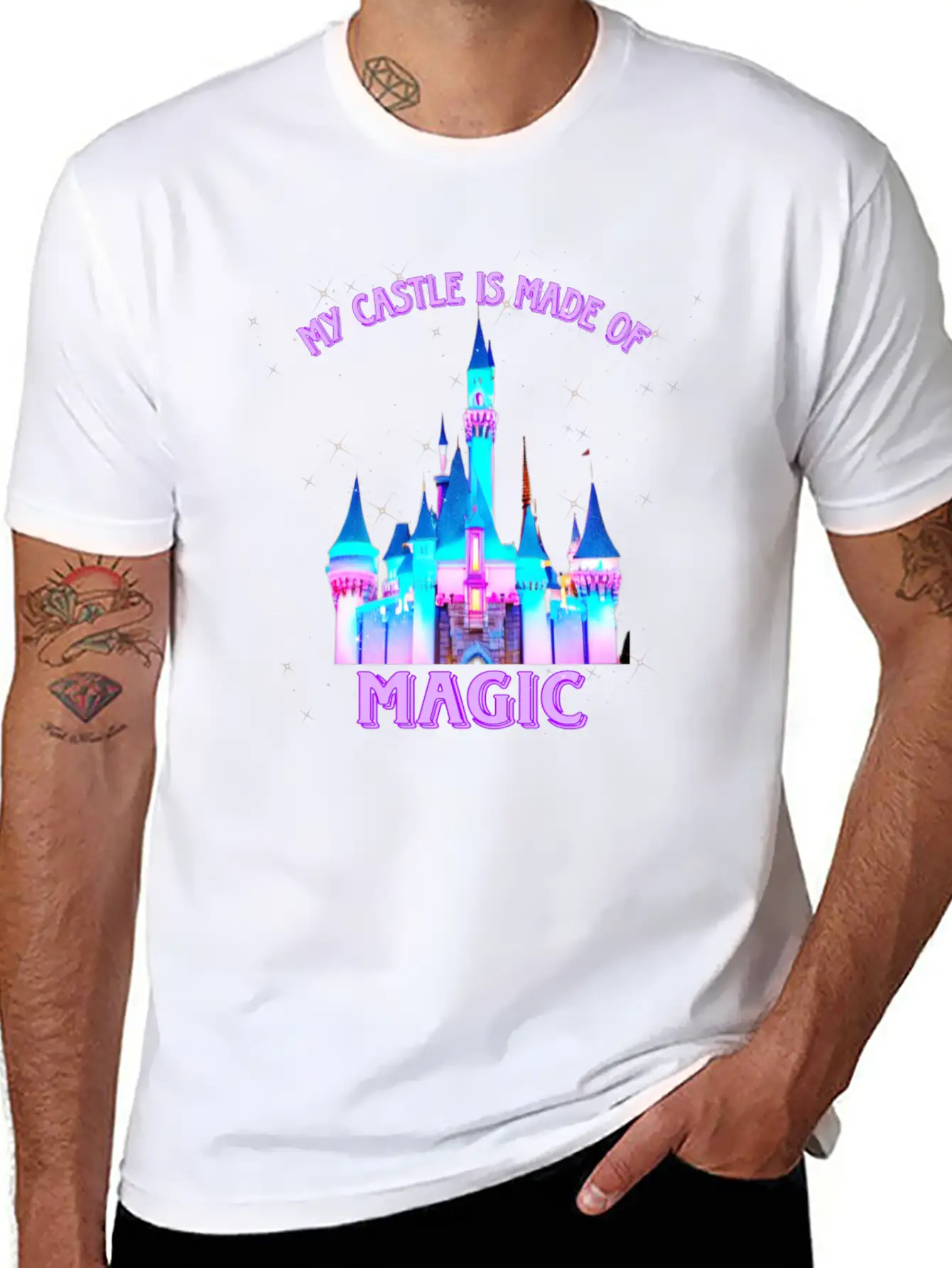 My Castle Is Made Of Magic Basic Graphic T-Shirt – Daily Comfort In Soft Cotton