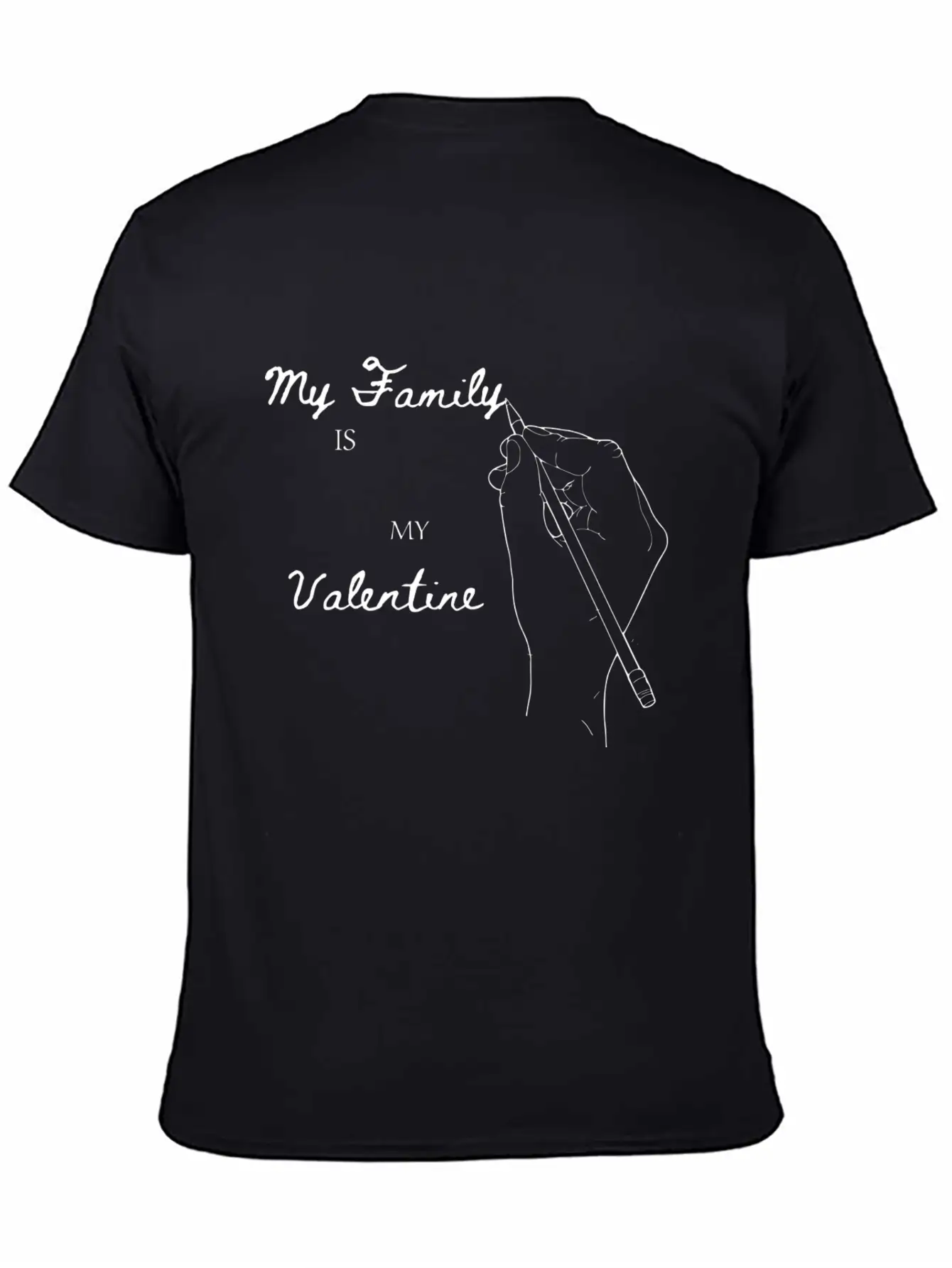 My Family Is My Valentine Comfortable Minimalist Graphic Tee – Summer Style Essential