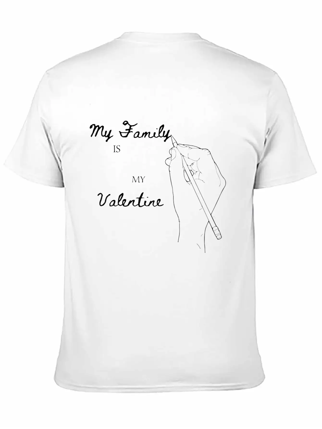 My Family Is My Valentine Comfortable Minimalist Graphic Tee – Summer Style Essential