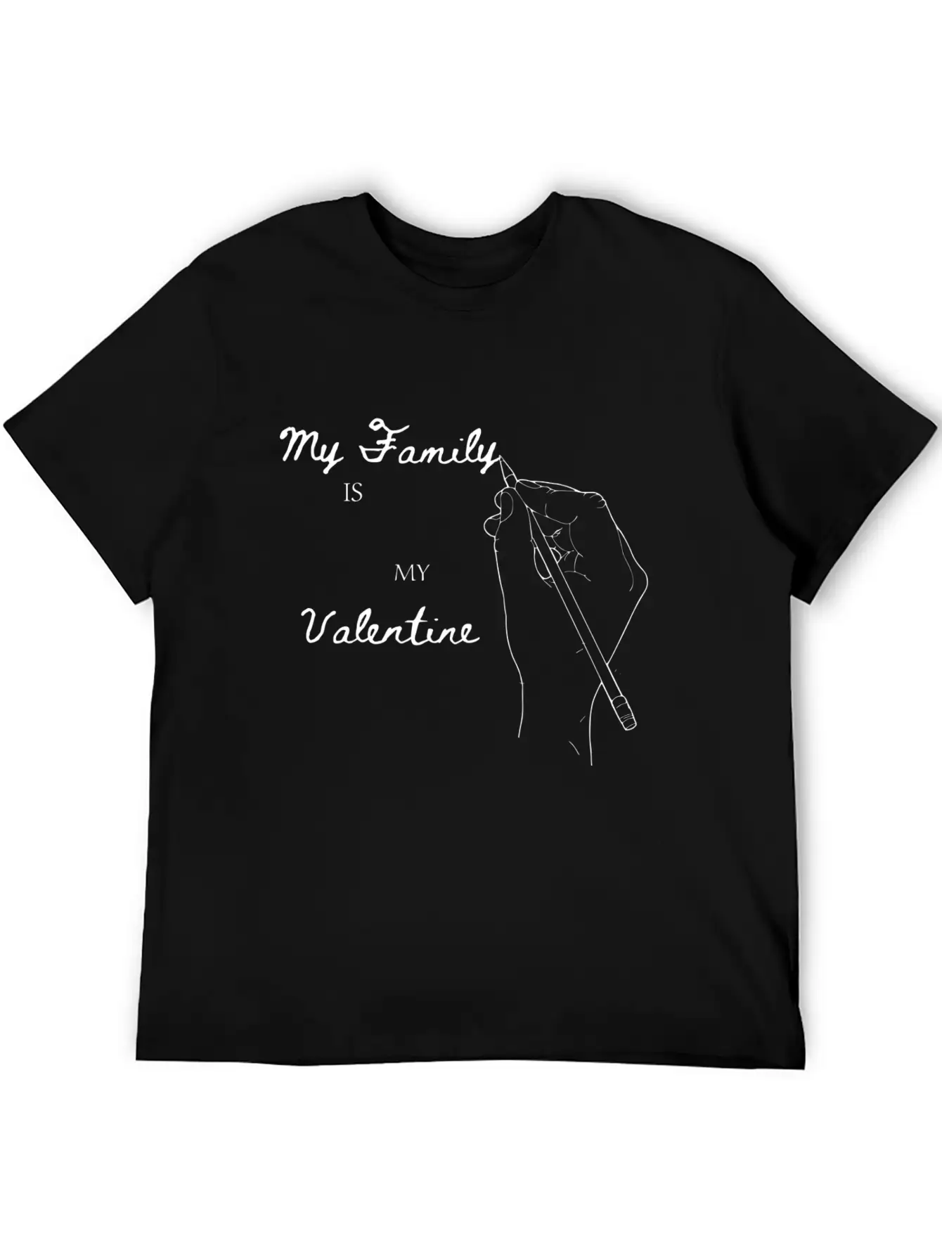 My Family Is My Valentine Comfortable Minimalist Graphic Tee – Summer Style Essential