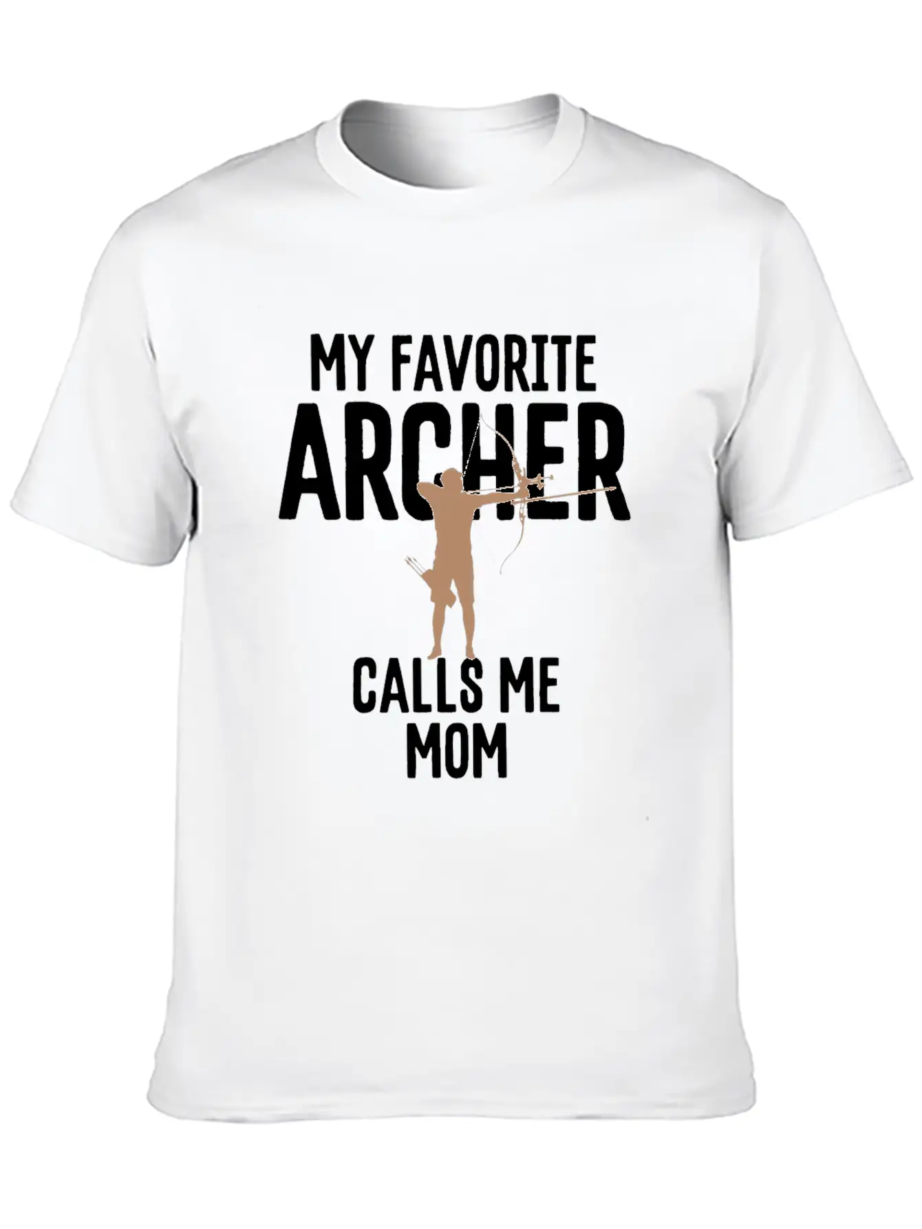 My Favorite Archer Calls Me Mom Archery Gift Unisex Short Sleeve Soft Cotton T-Shirt – Casual Everyday Wear