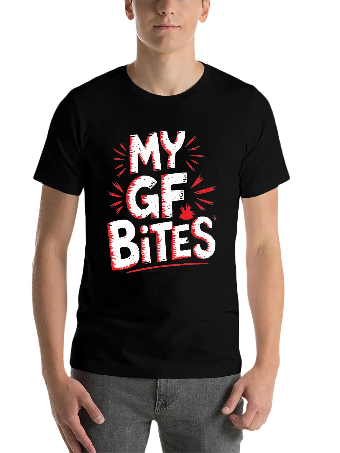 My GF Bites 5 Stylish Everyday T-Shirt – Unisex Basic Cotton Tee