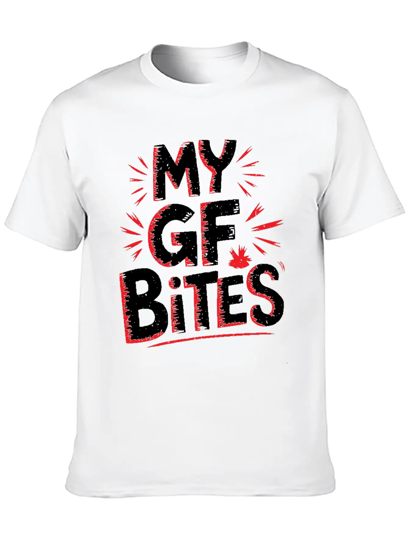 My GF Bites 5 Stylish Everyday T-Shirt – Unisex Basic Cotton Tee