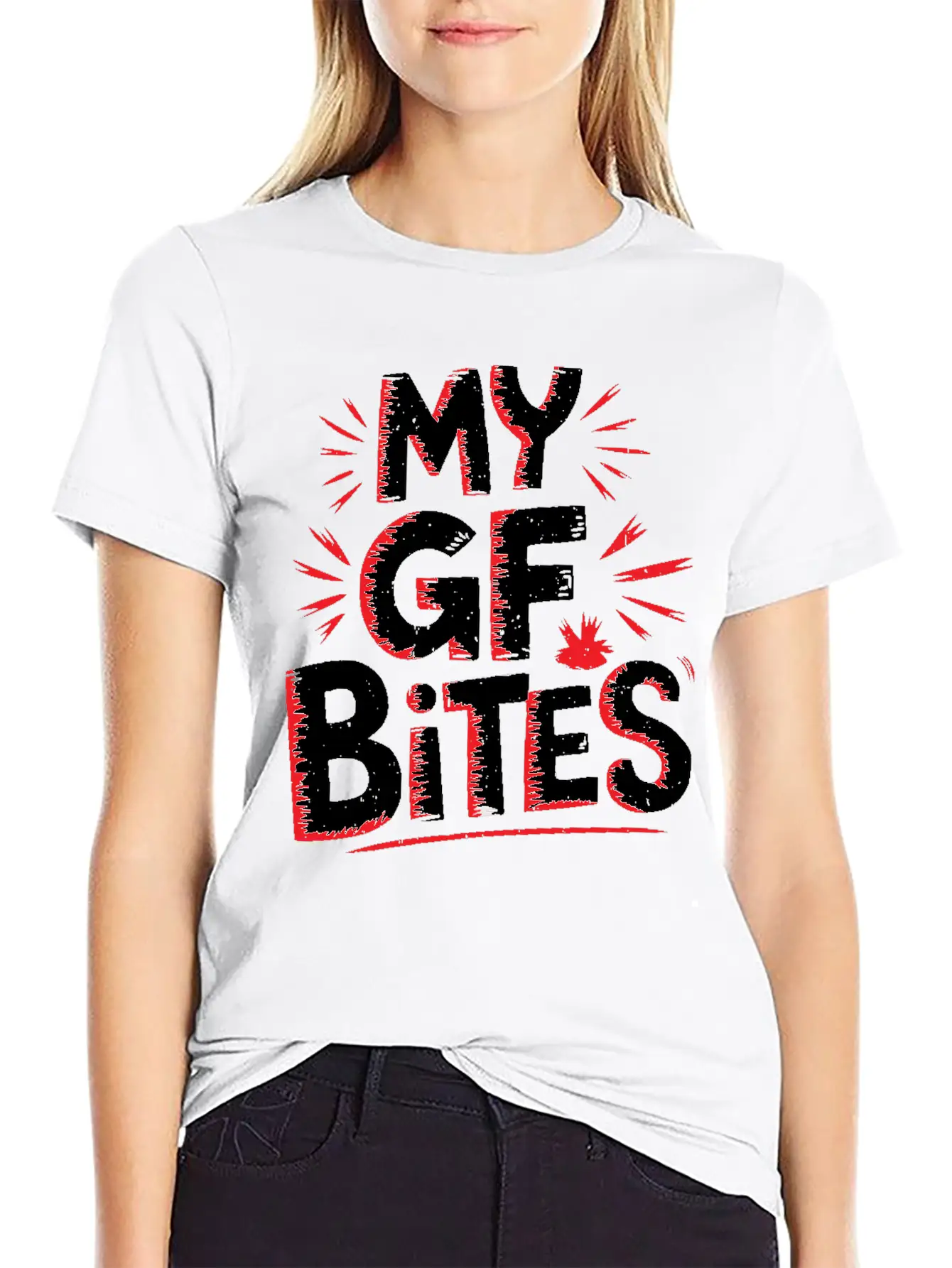 My GF Bites 5 Stylish Everyday T-Shirt – Unisex Basic Cotton Tee